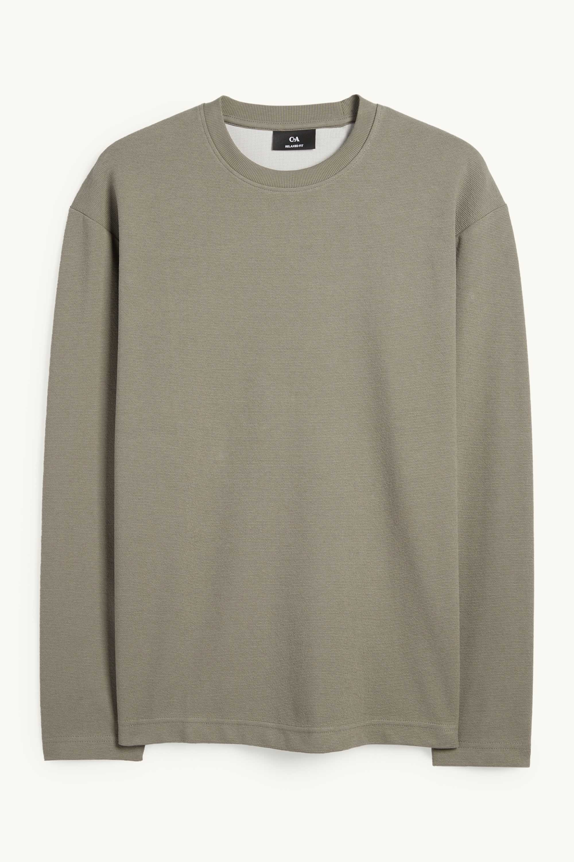 Sweatshirt - textured green