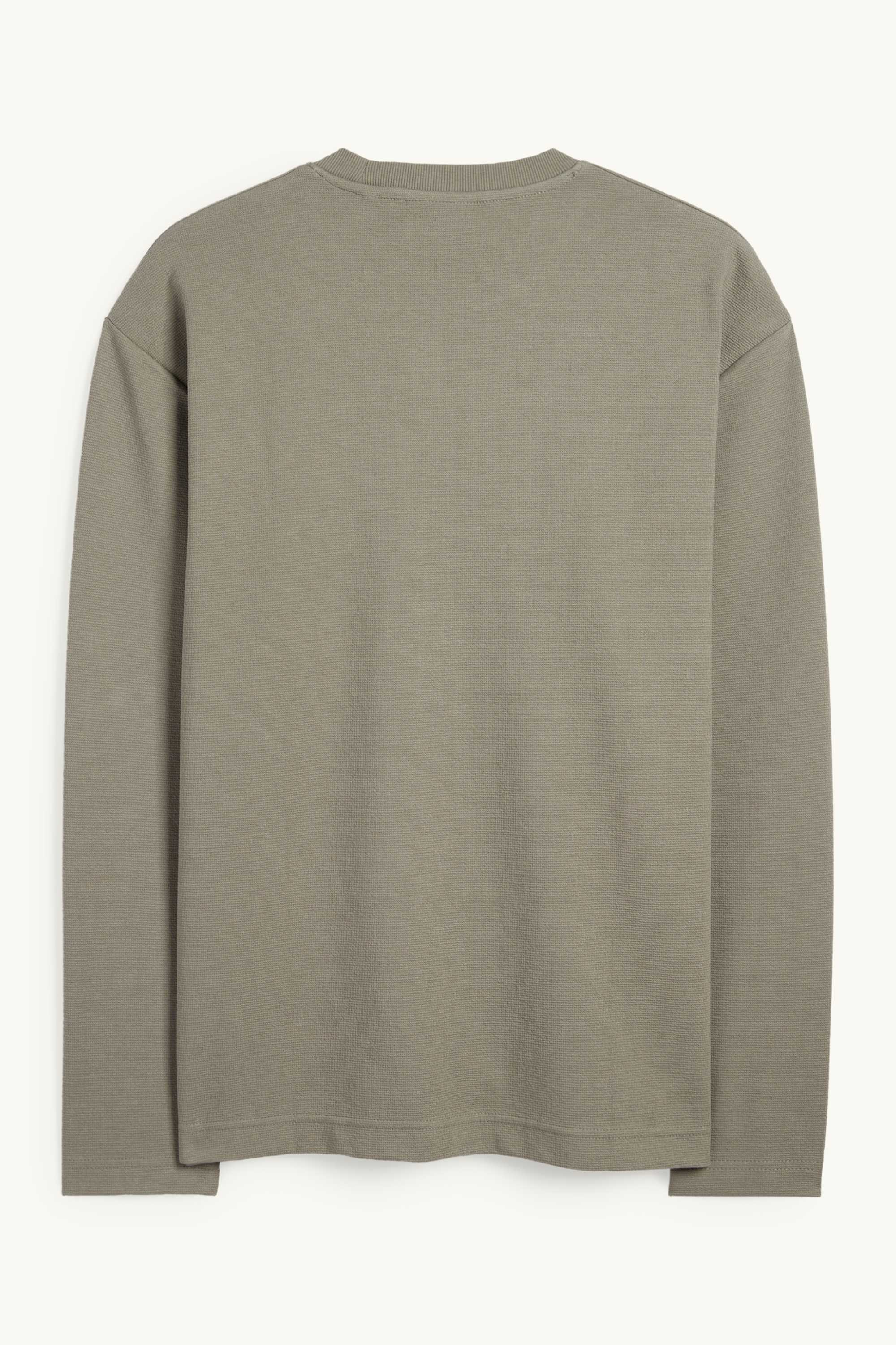 Sweatshirt - textured green