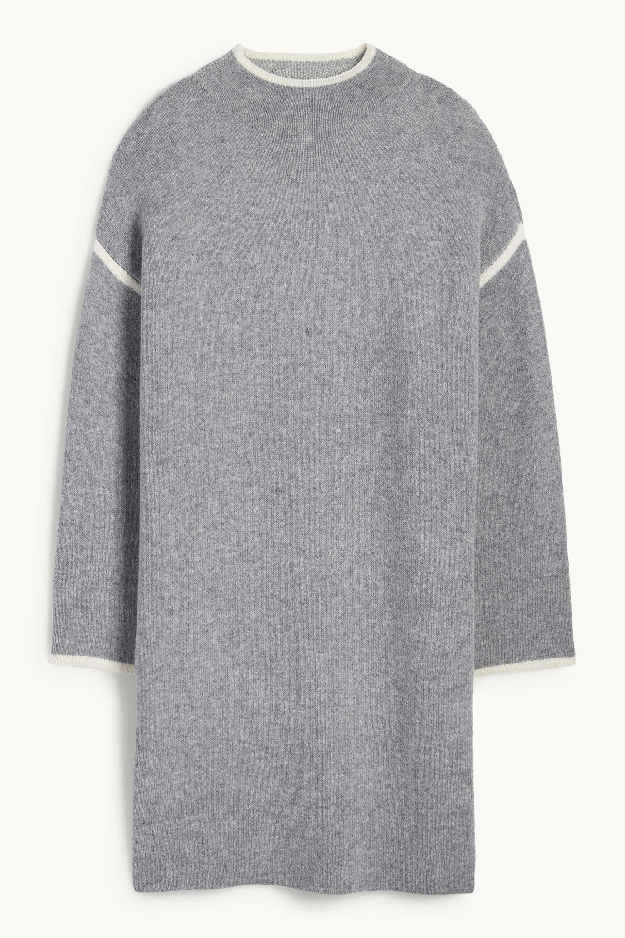 Knitted dress light gray