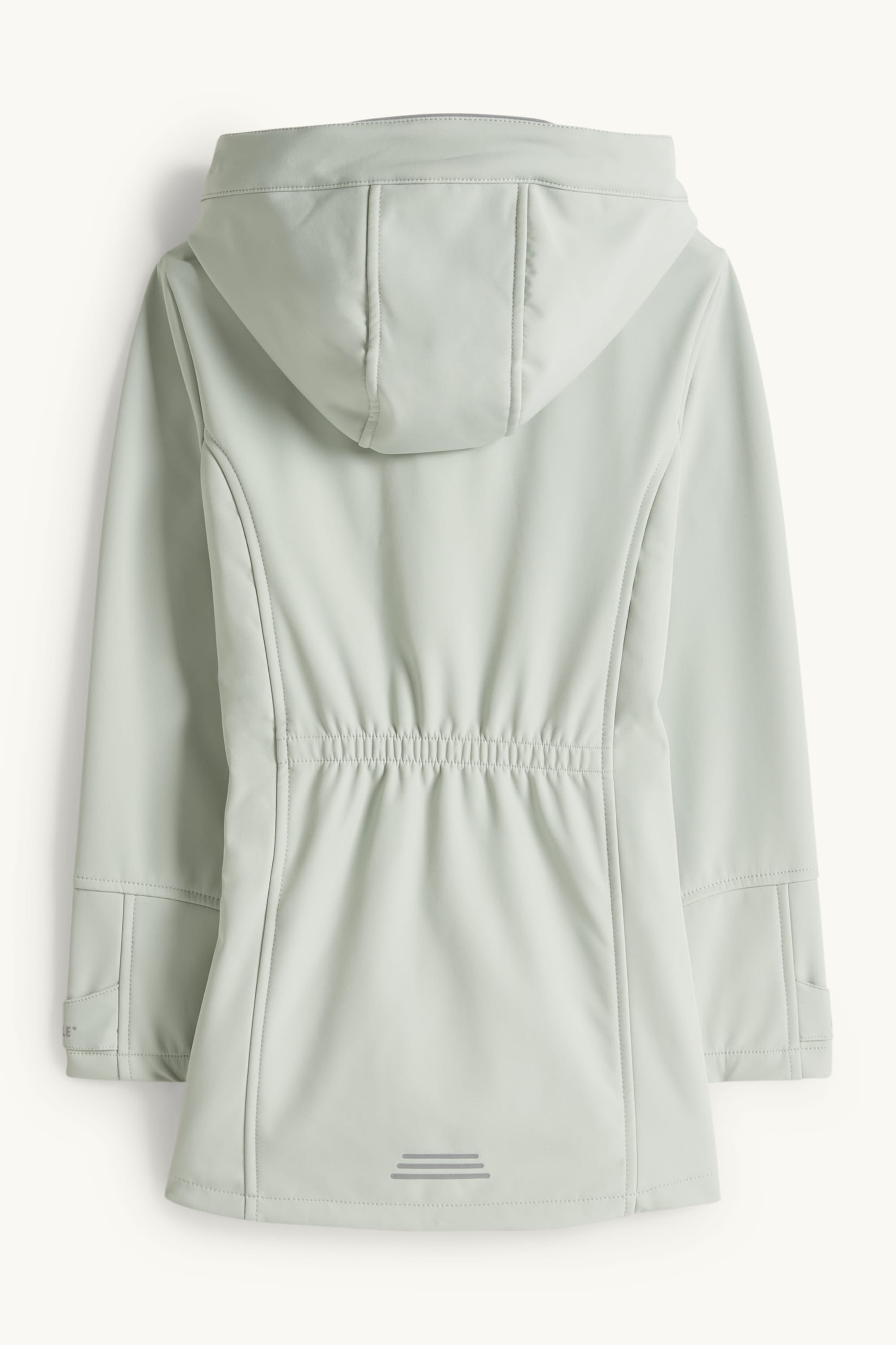 Softshell jacket with hood - waterproof mint green