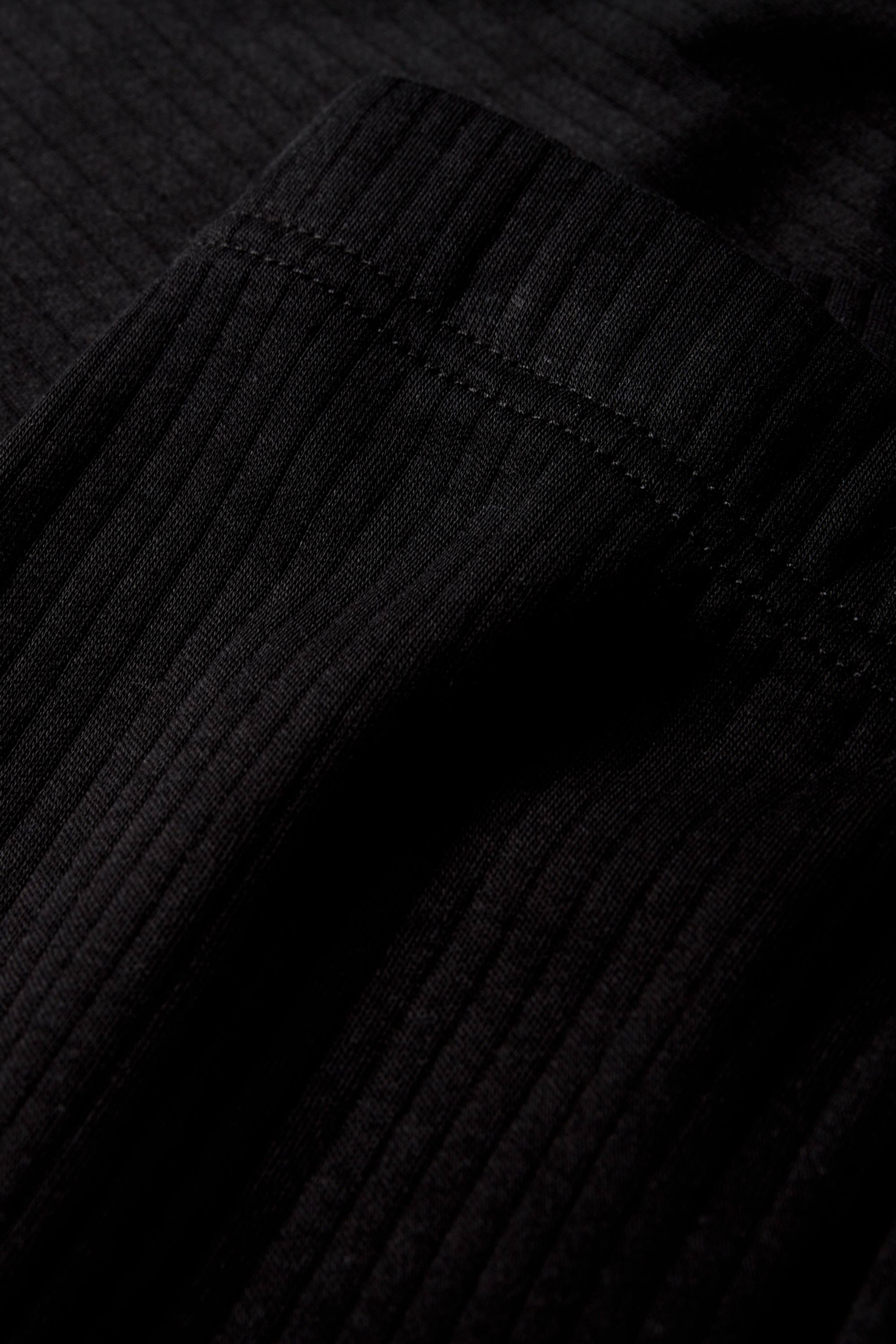 Long johns - ribbed black