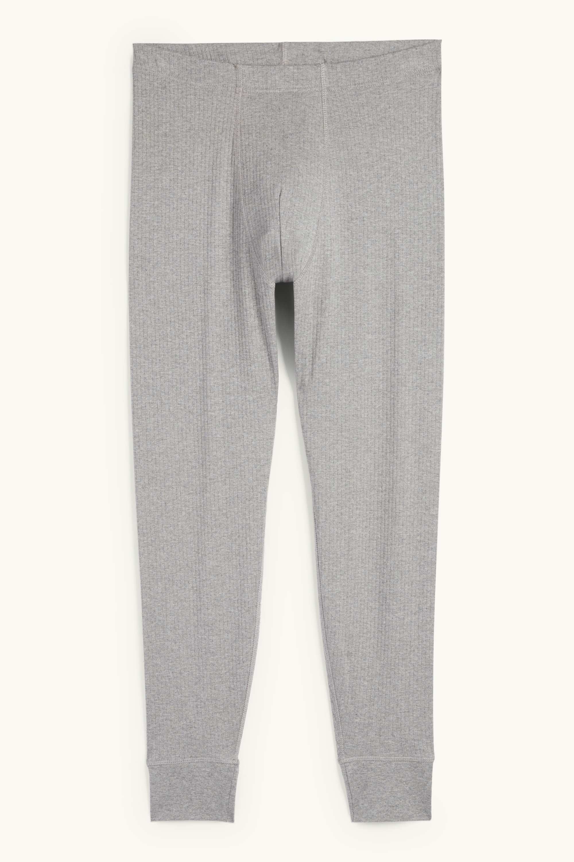 Long johns - ribbed gray