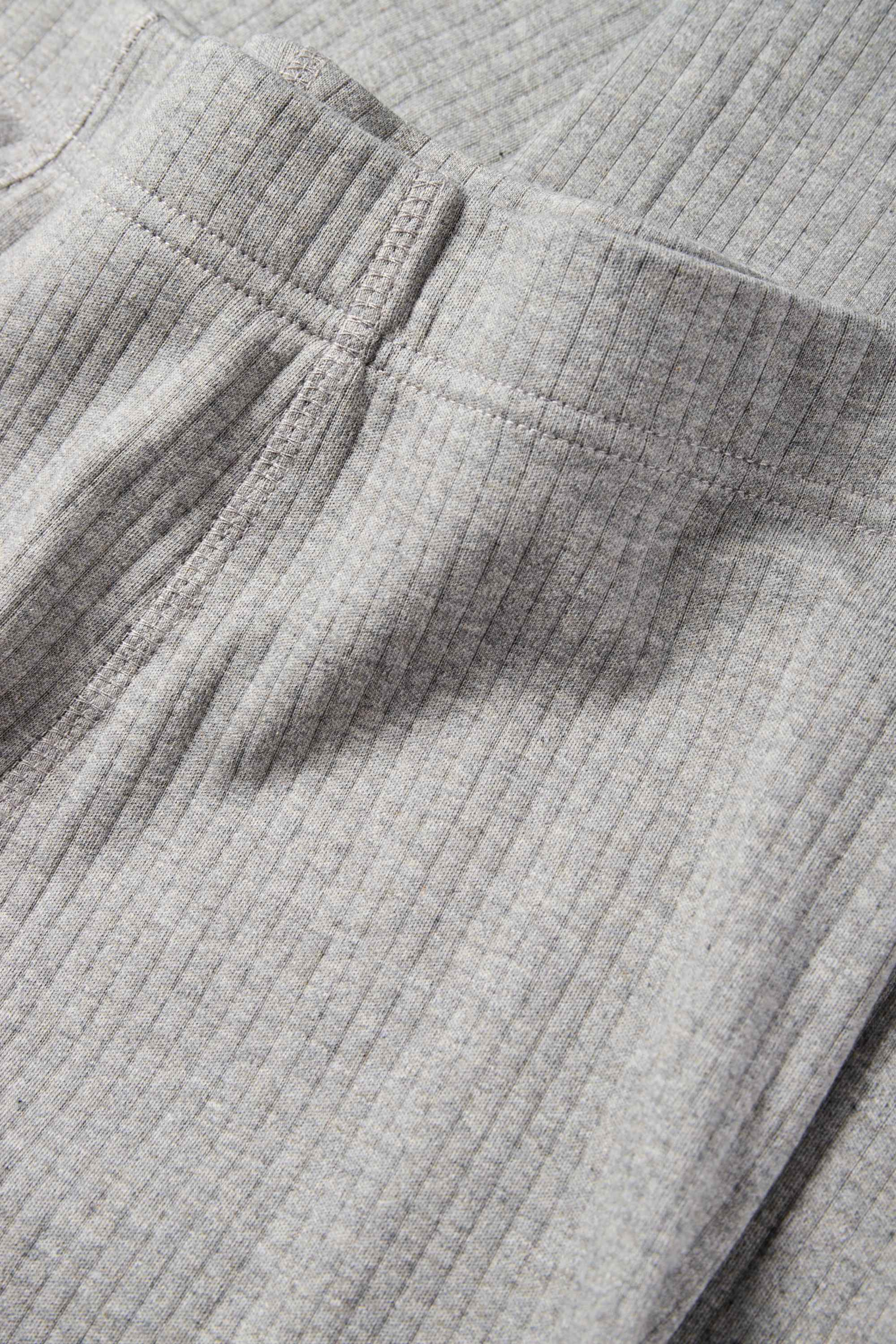 Long johns - ribbed gray