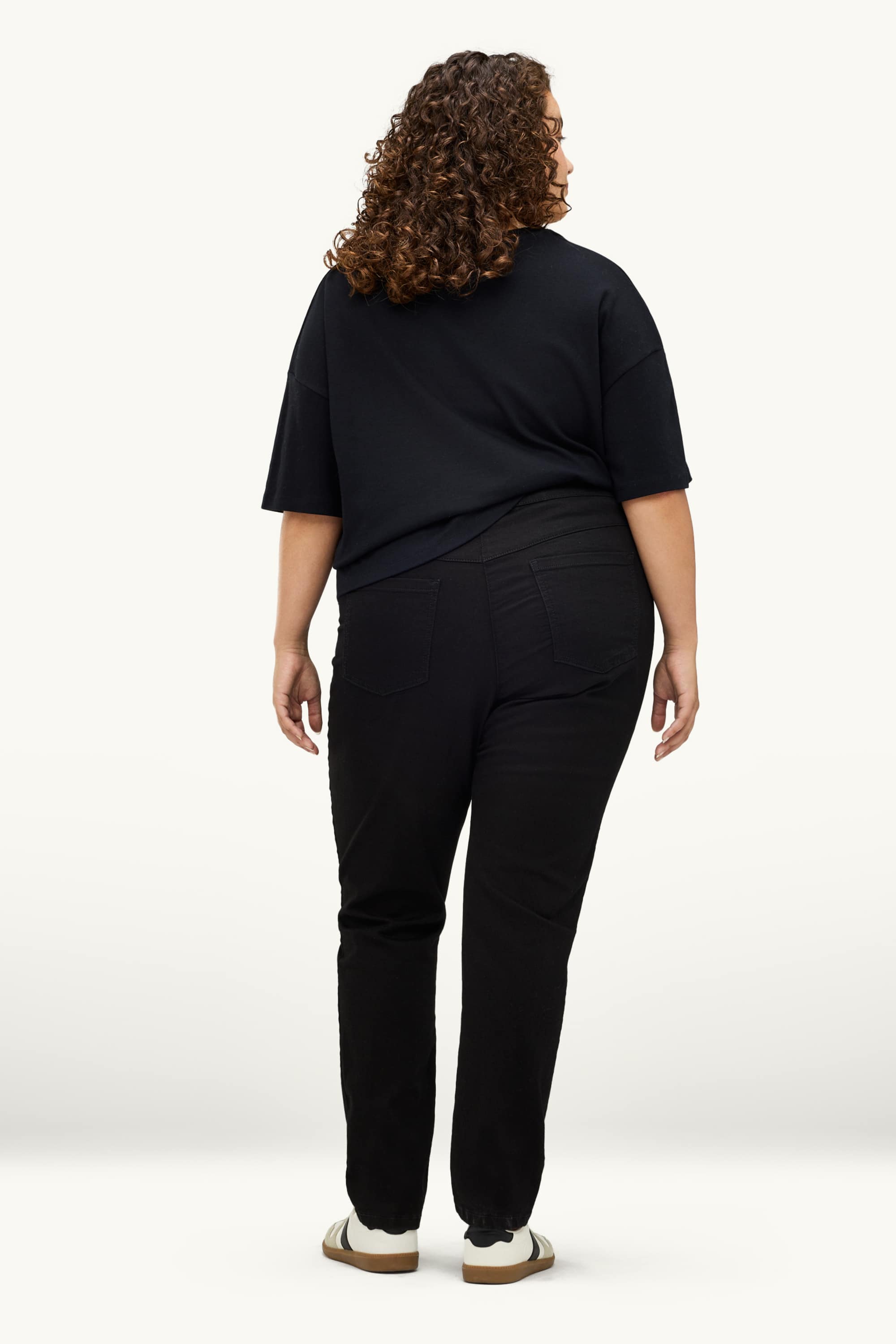 Slim jeans - mid-rise waist black