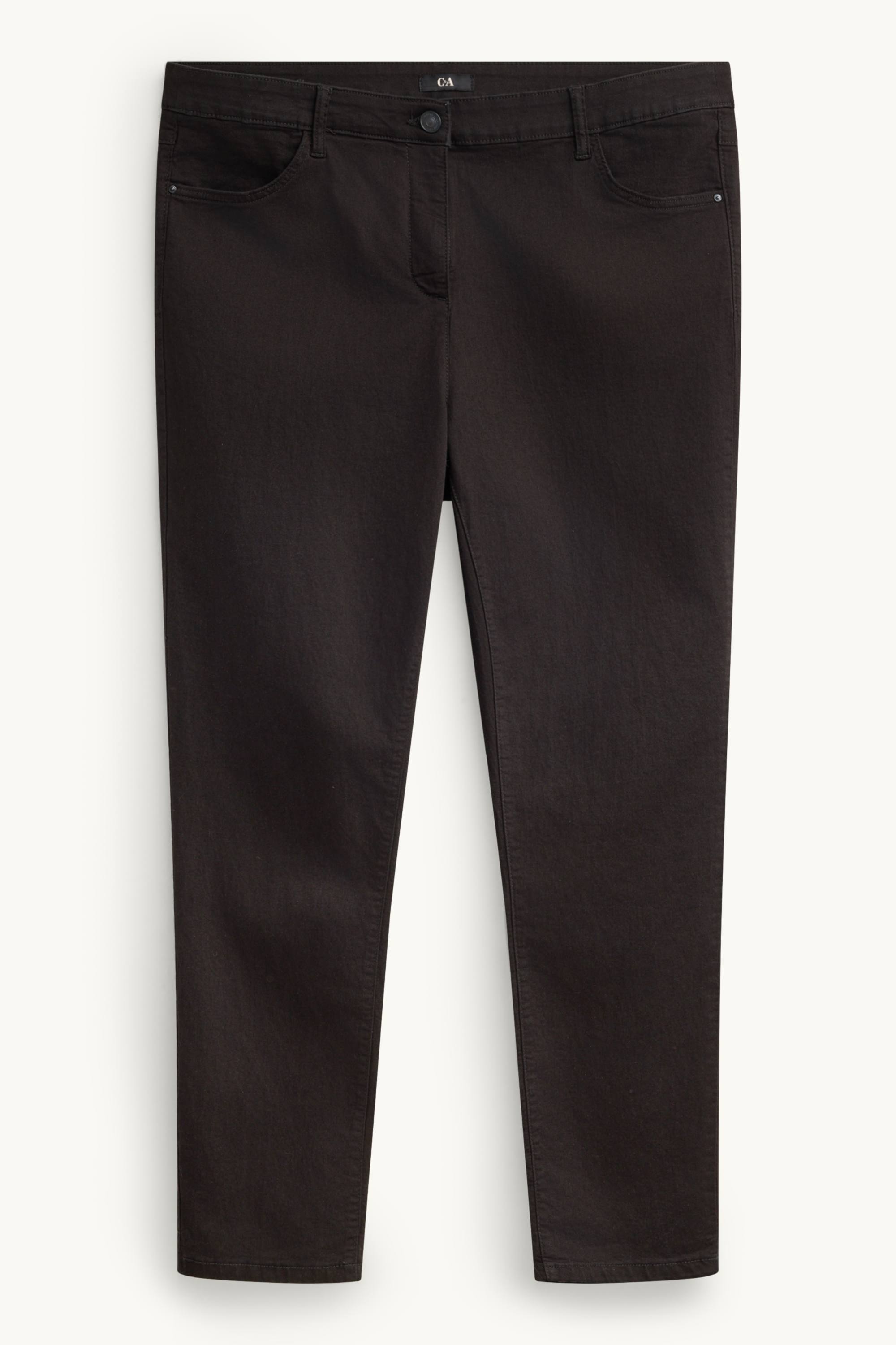 Slim jeans - mid-rise waist black