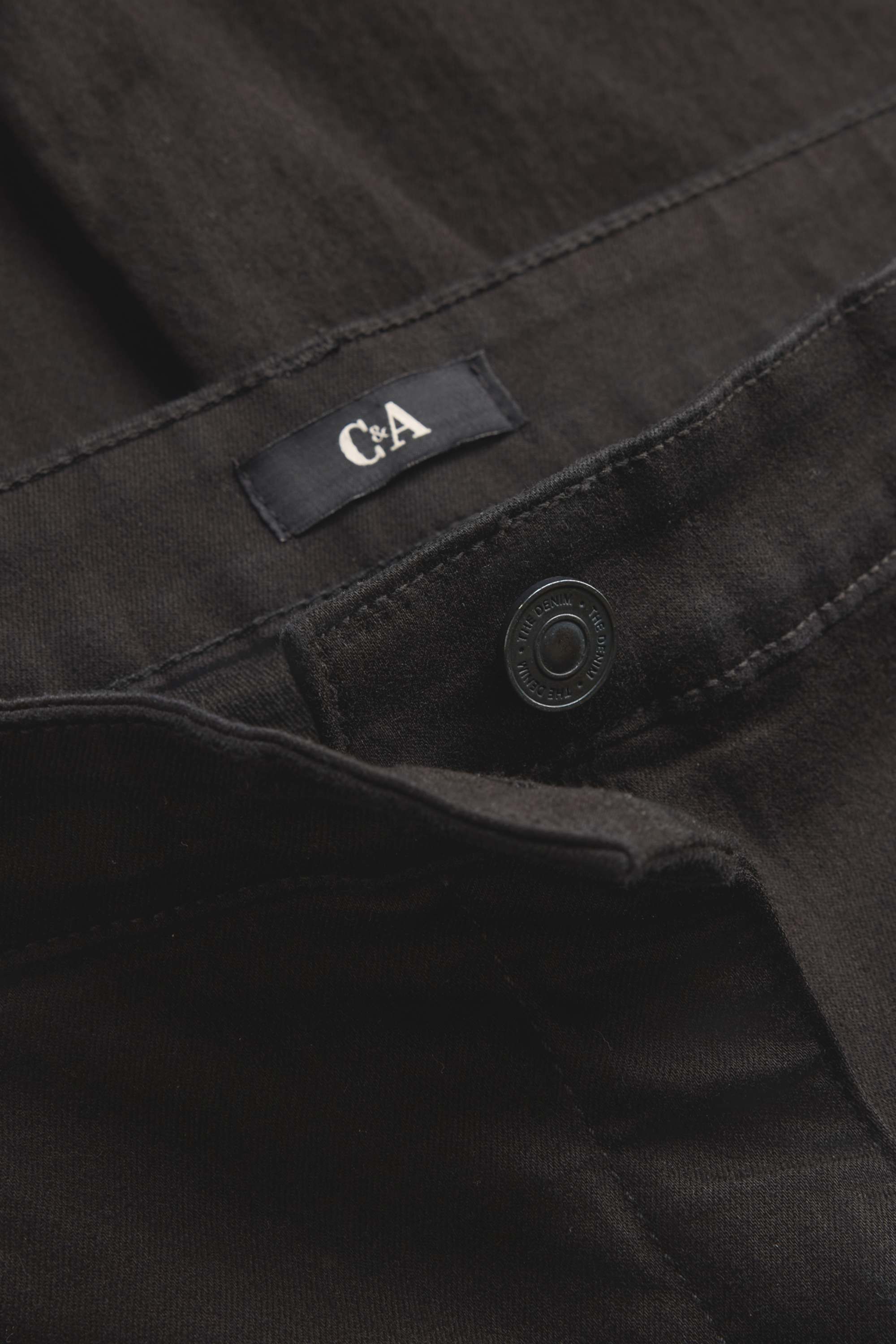 Slim jeans - mid-rise waist black