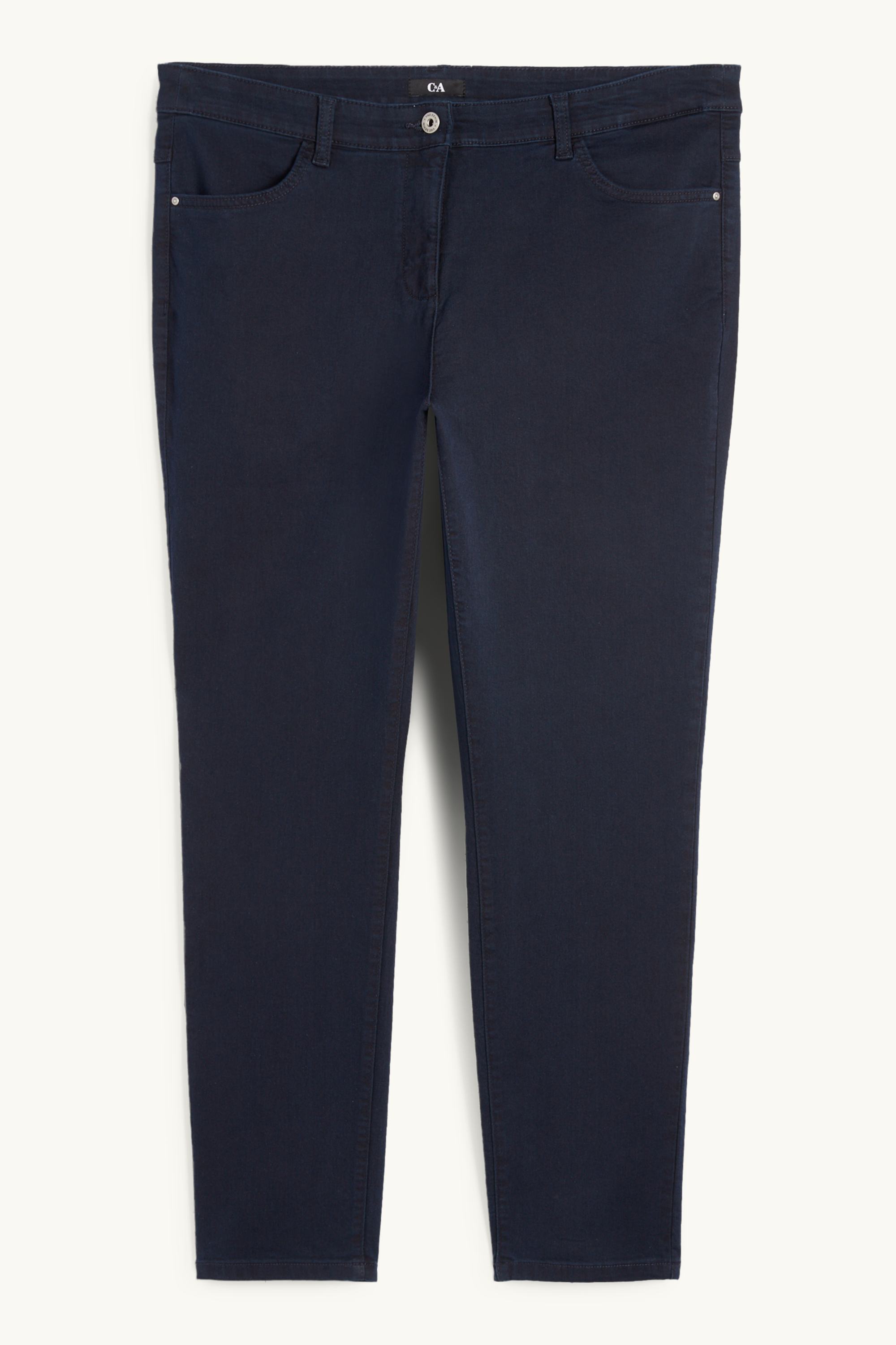 Slim jeans - mid-rise waist dark blue