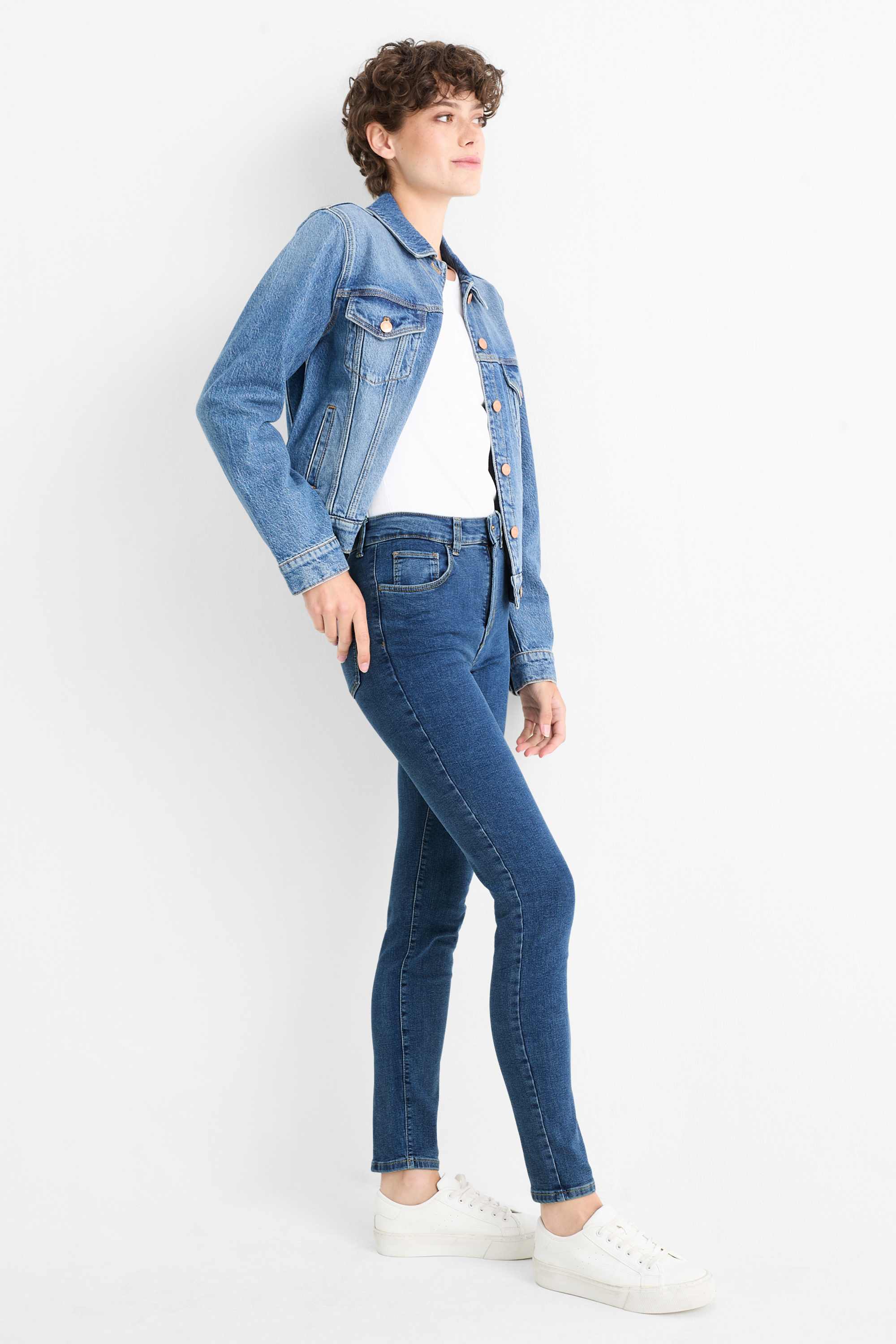 Multipack of 2 - jegging jeans - high waist blue / black