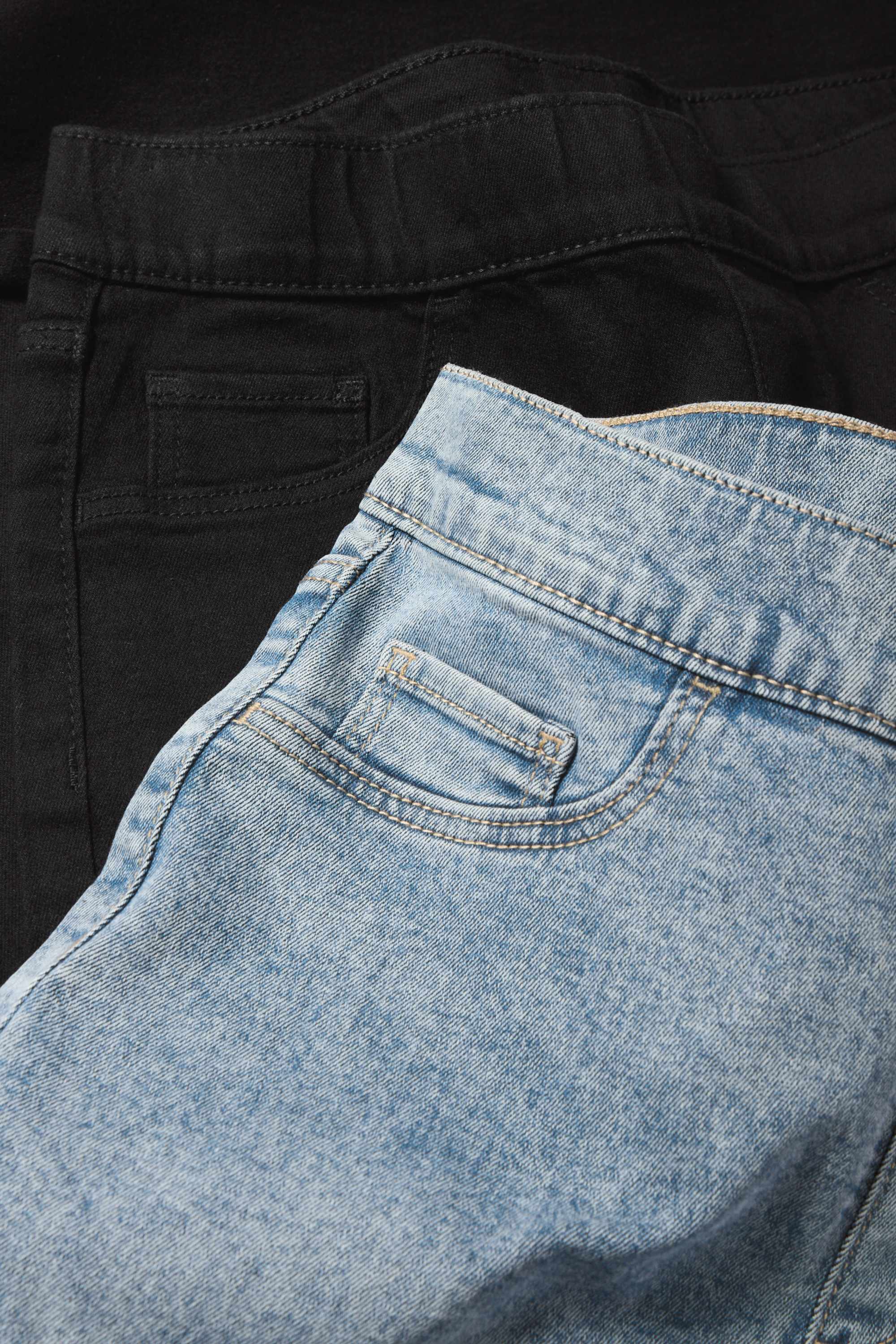 Multipack of 2 - jegging jeans - mid-rise waist denim-light blue