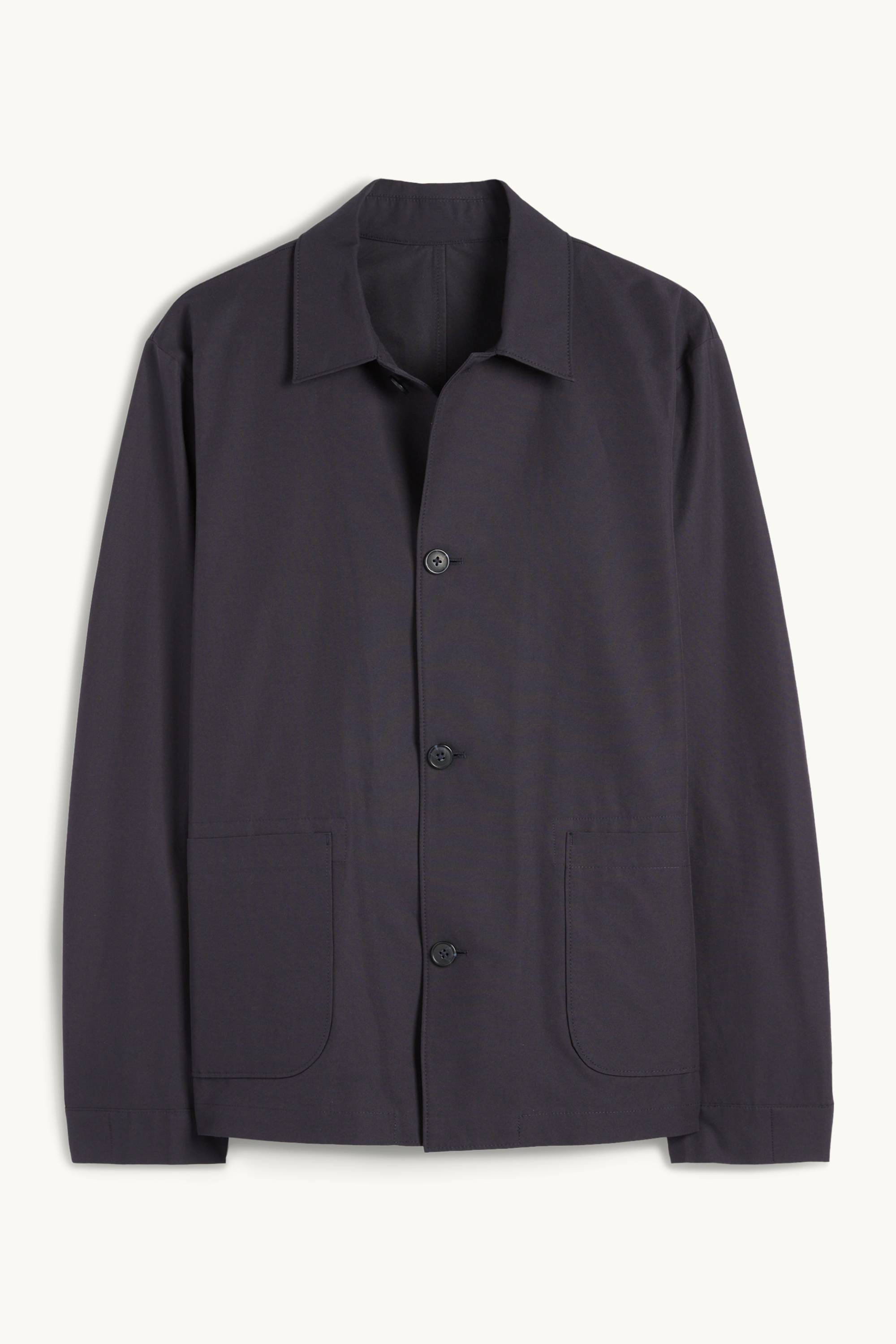 Shirt jacket - relaxed fit - kent collar dark blue