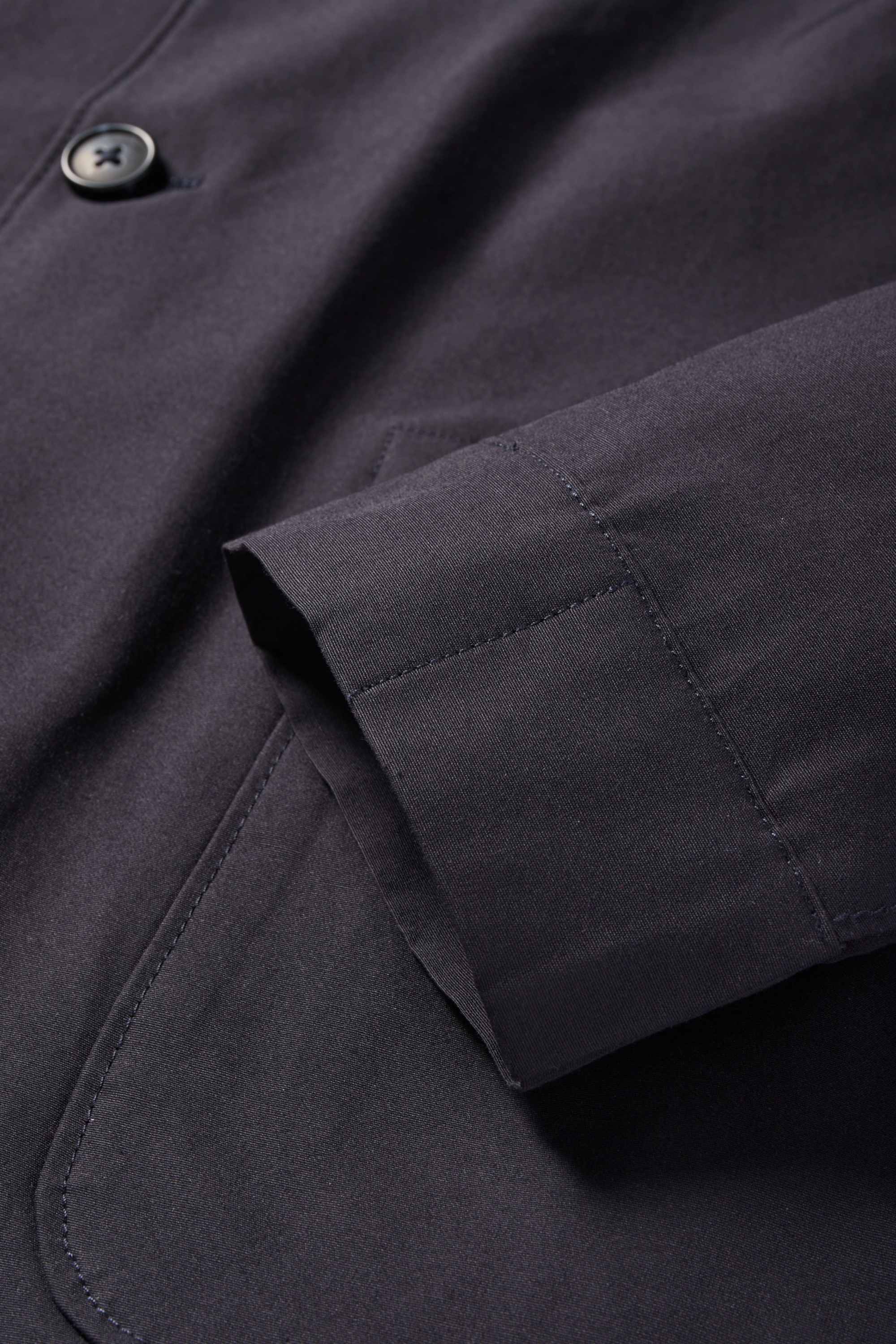 Shirt jacket - relaxed fit - kent collar dark blue