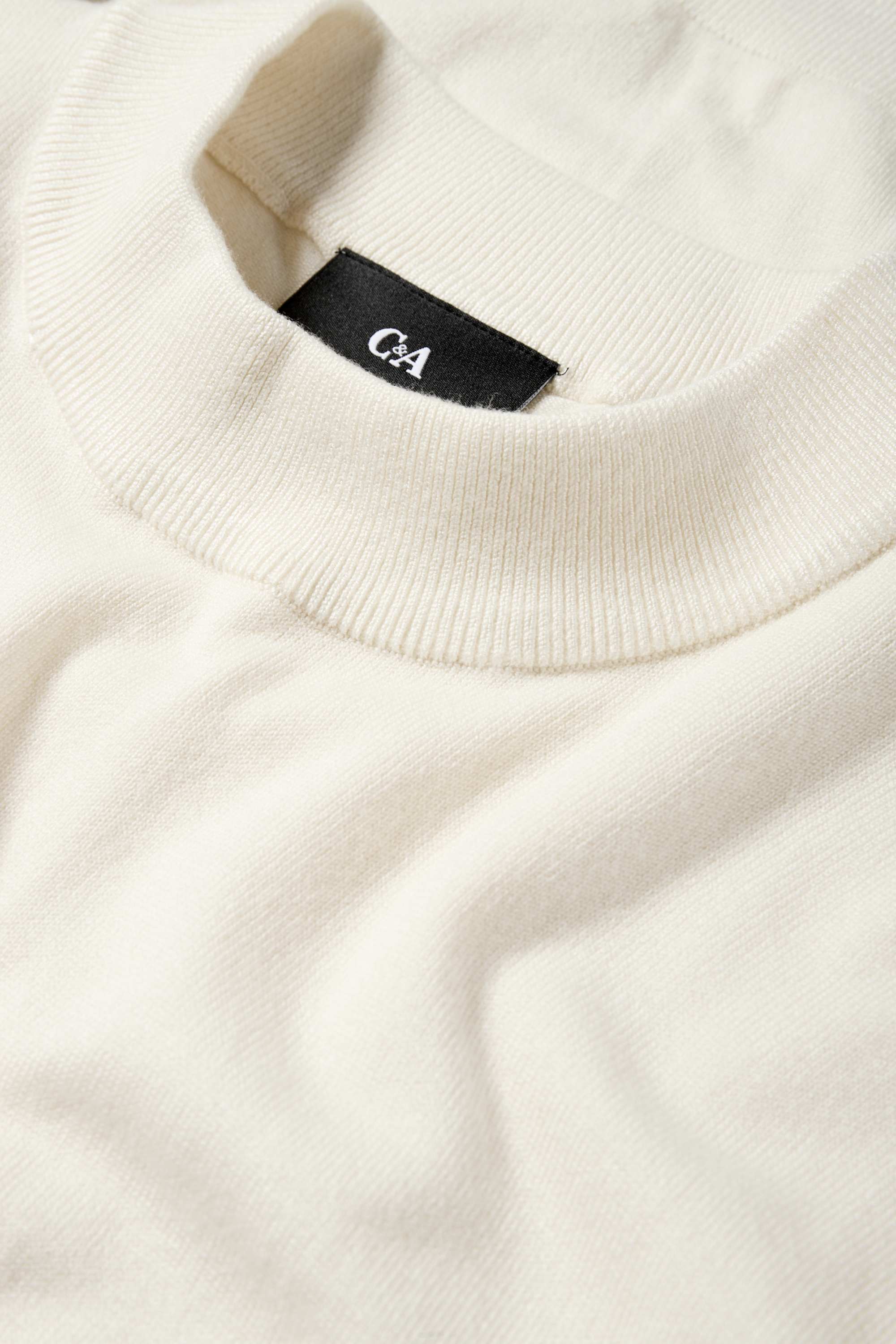 Fine knit jumper cremewhite