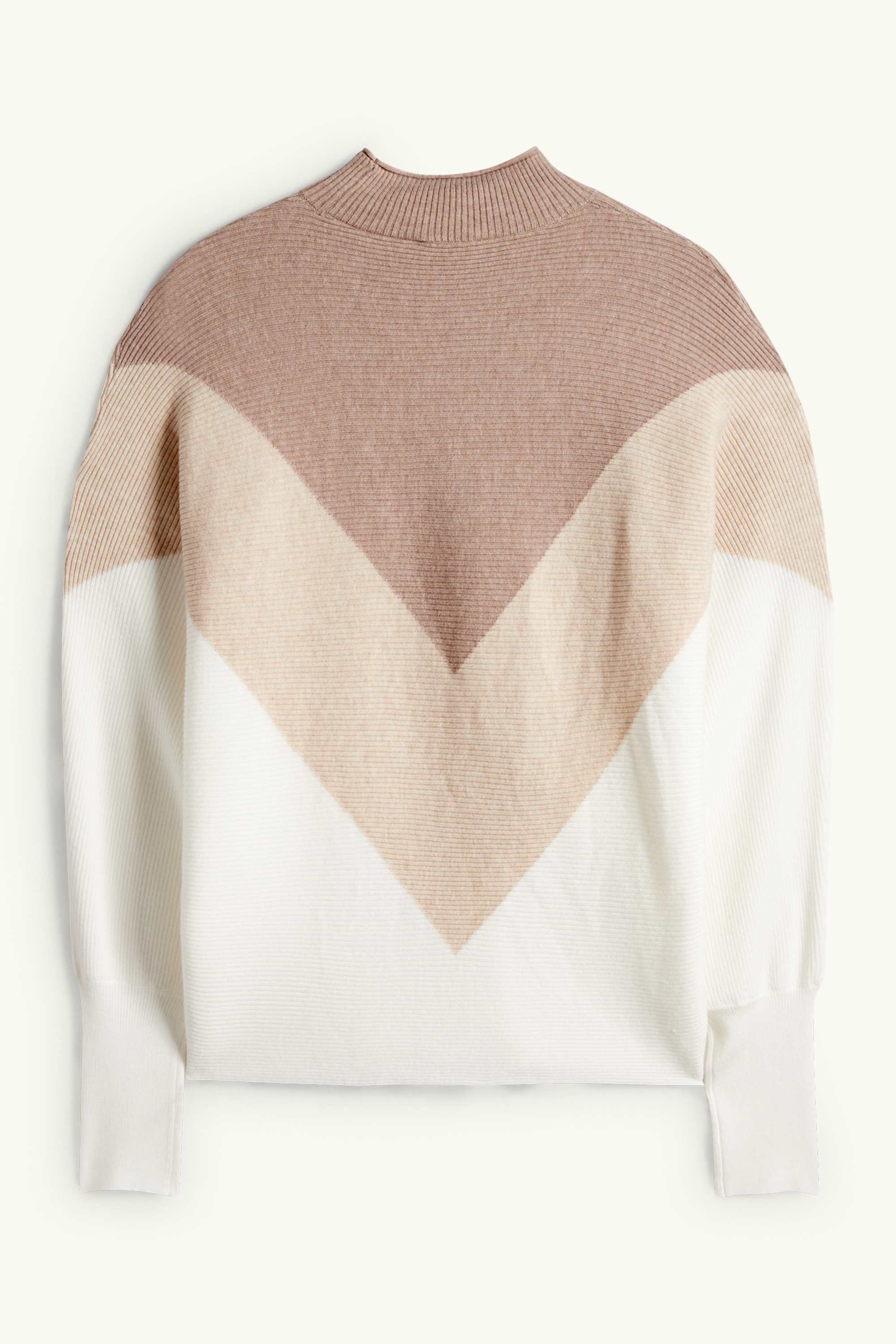 Jumper - ribbed beige