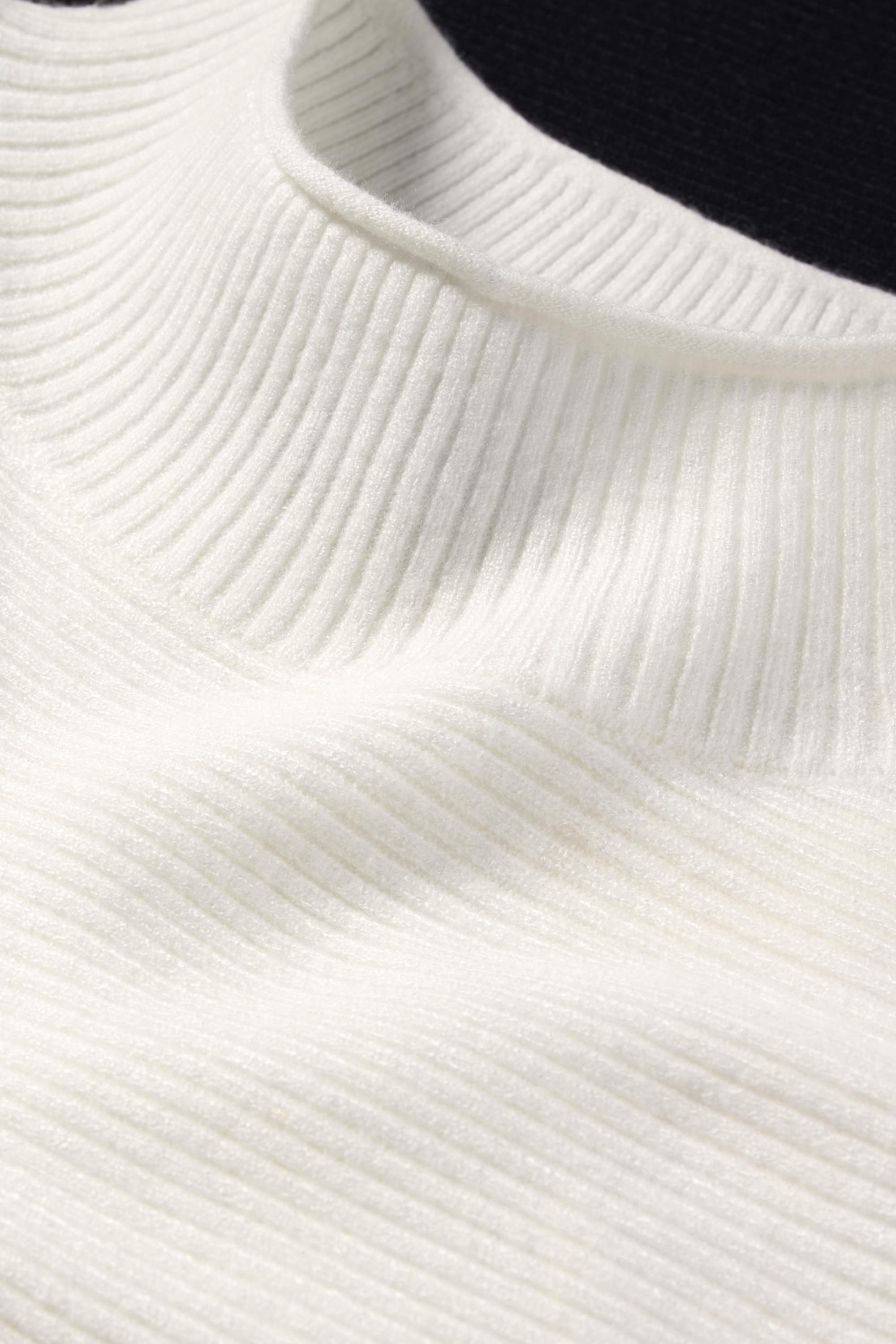 Jumper - ribbed gray / black