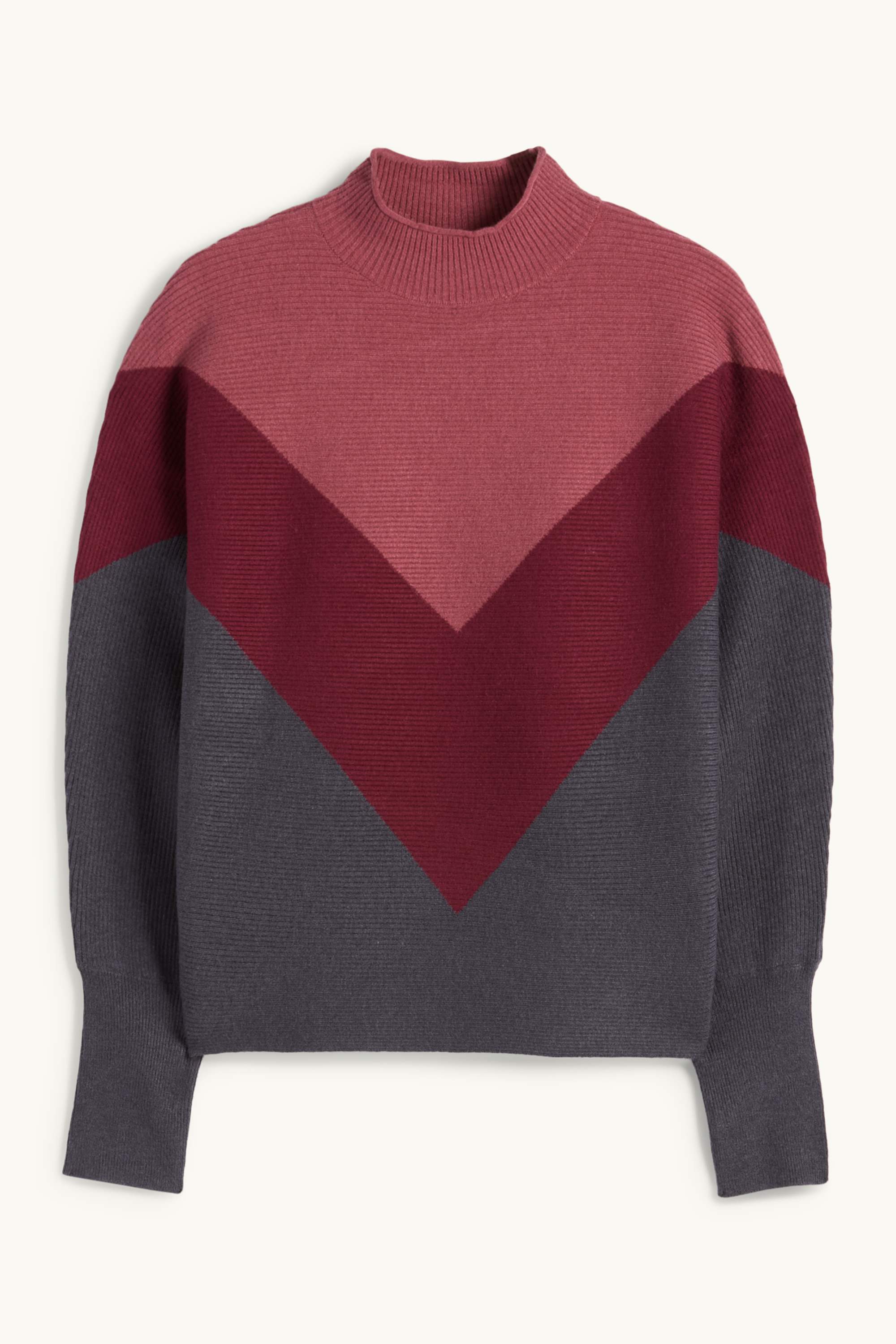 Jumper - ribbed bordeaux