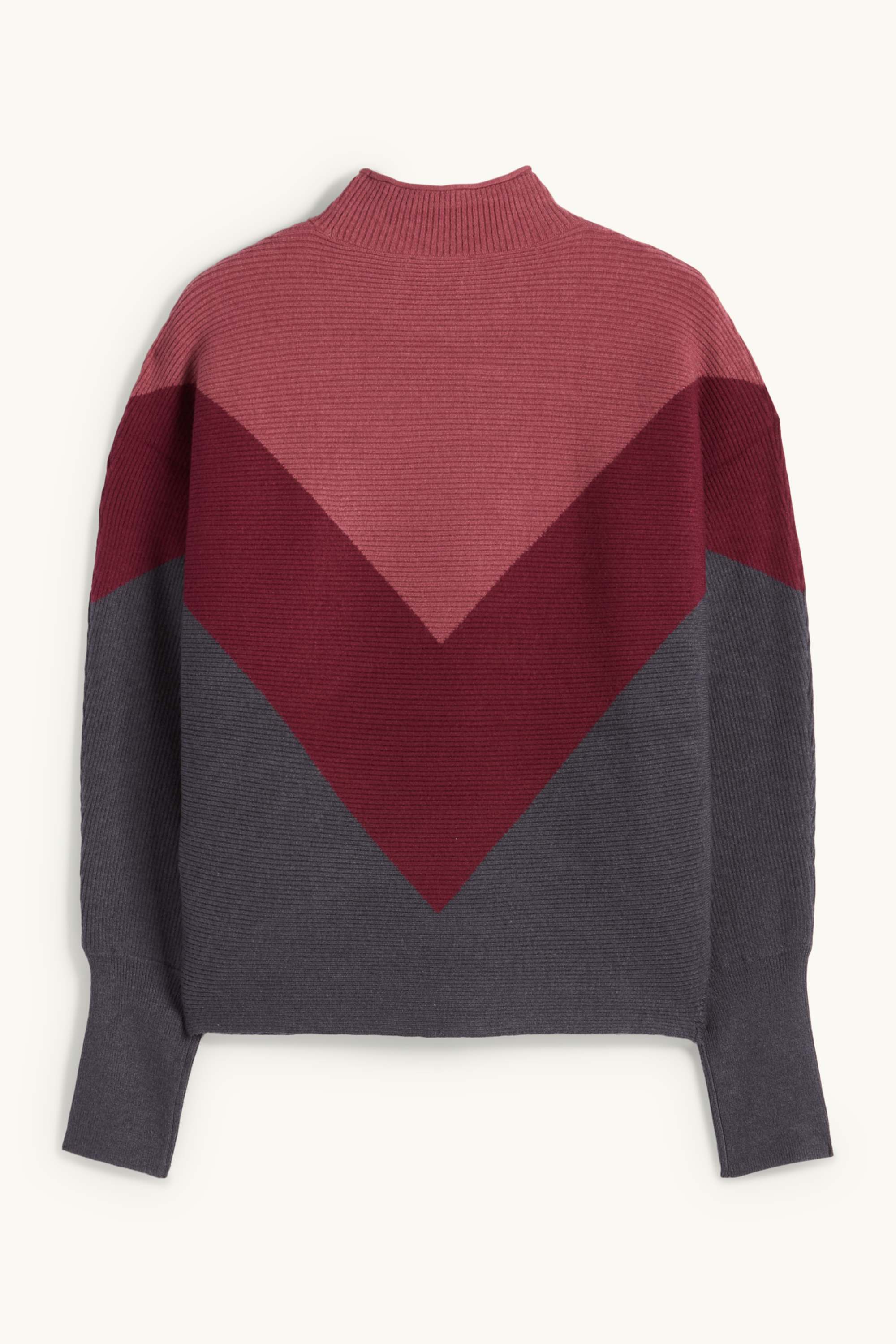 Jumper - ribbed bordeaux