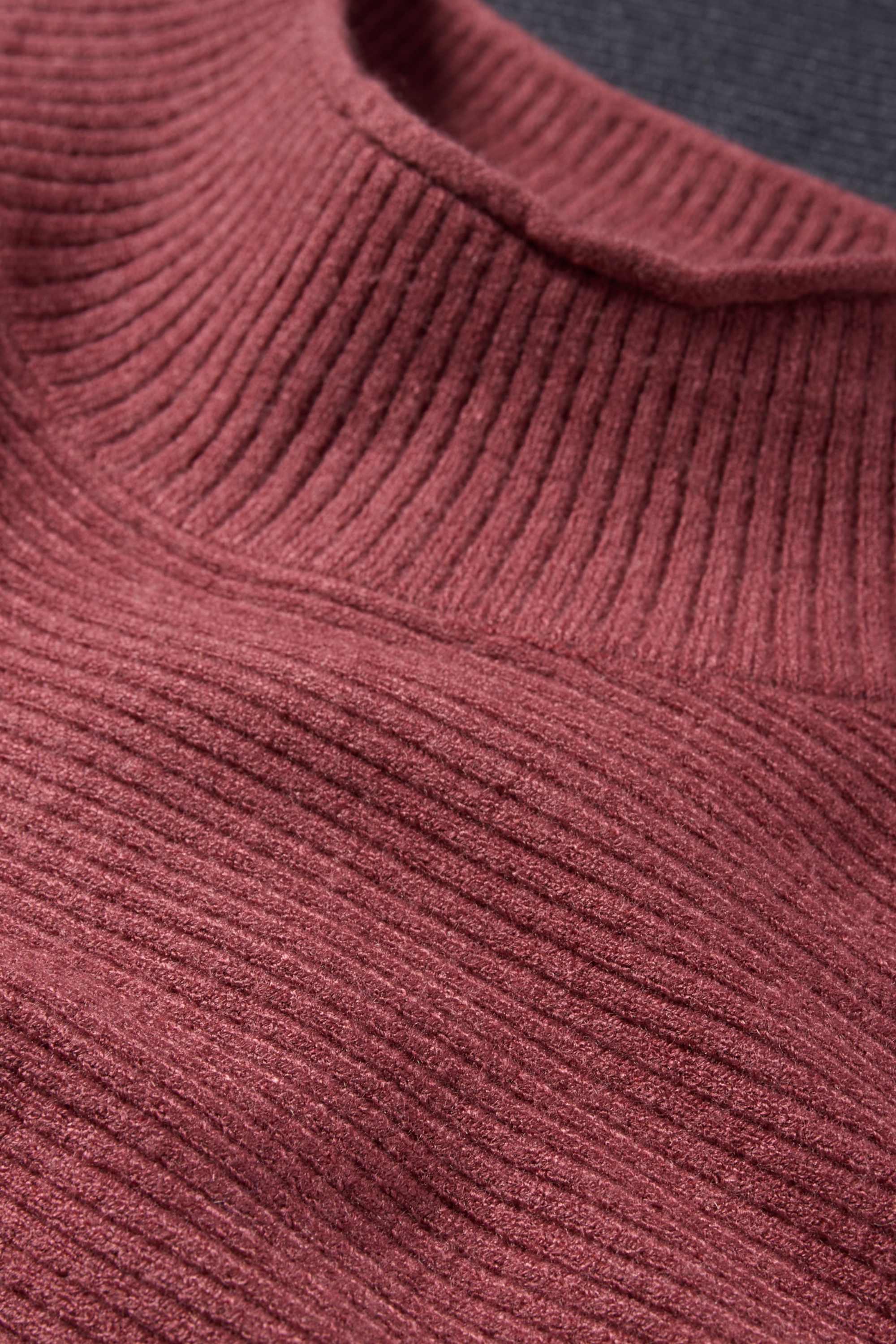 Jumper - ribbed bordeaux