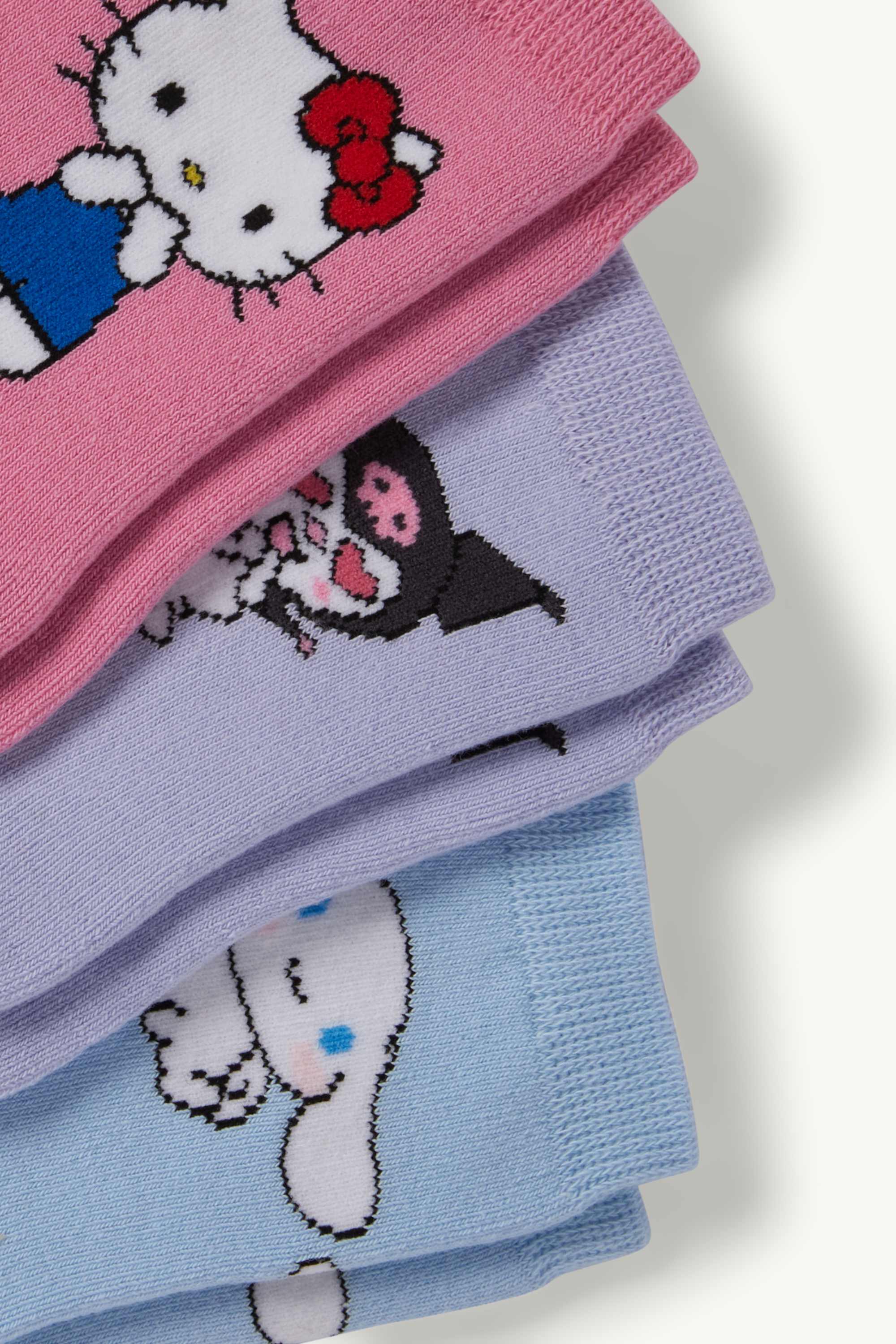 Multipack of 3 - Hello Kitty and Friends - warm socks light violet