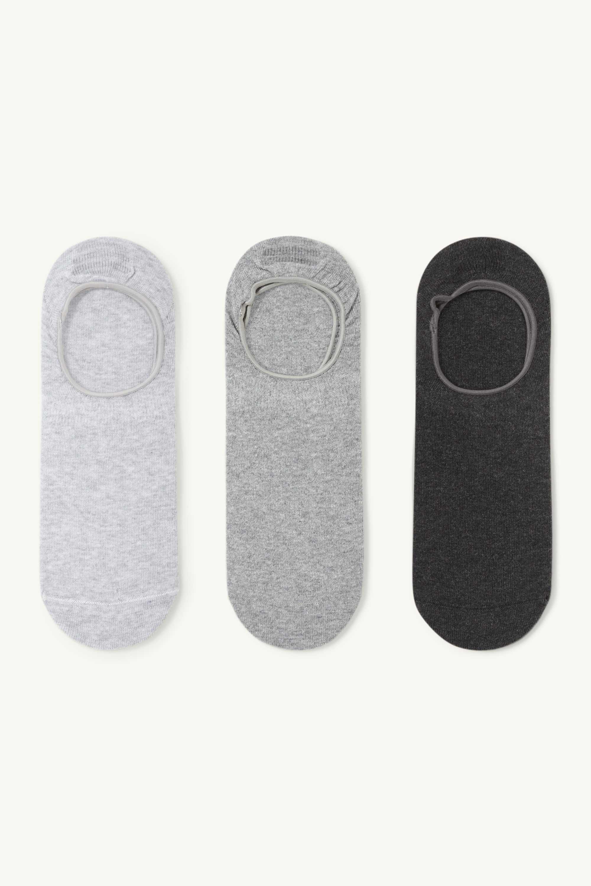 Multipack of 3 - footsies gray / black