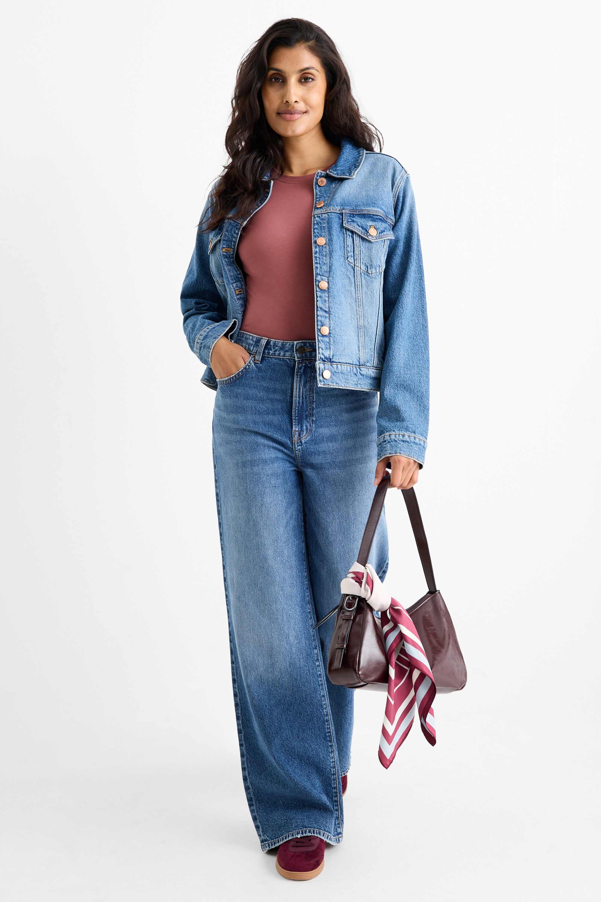 Multipack of 2 - long sleeve top bordeaux