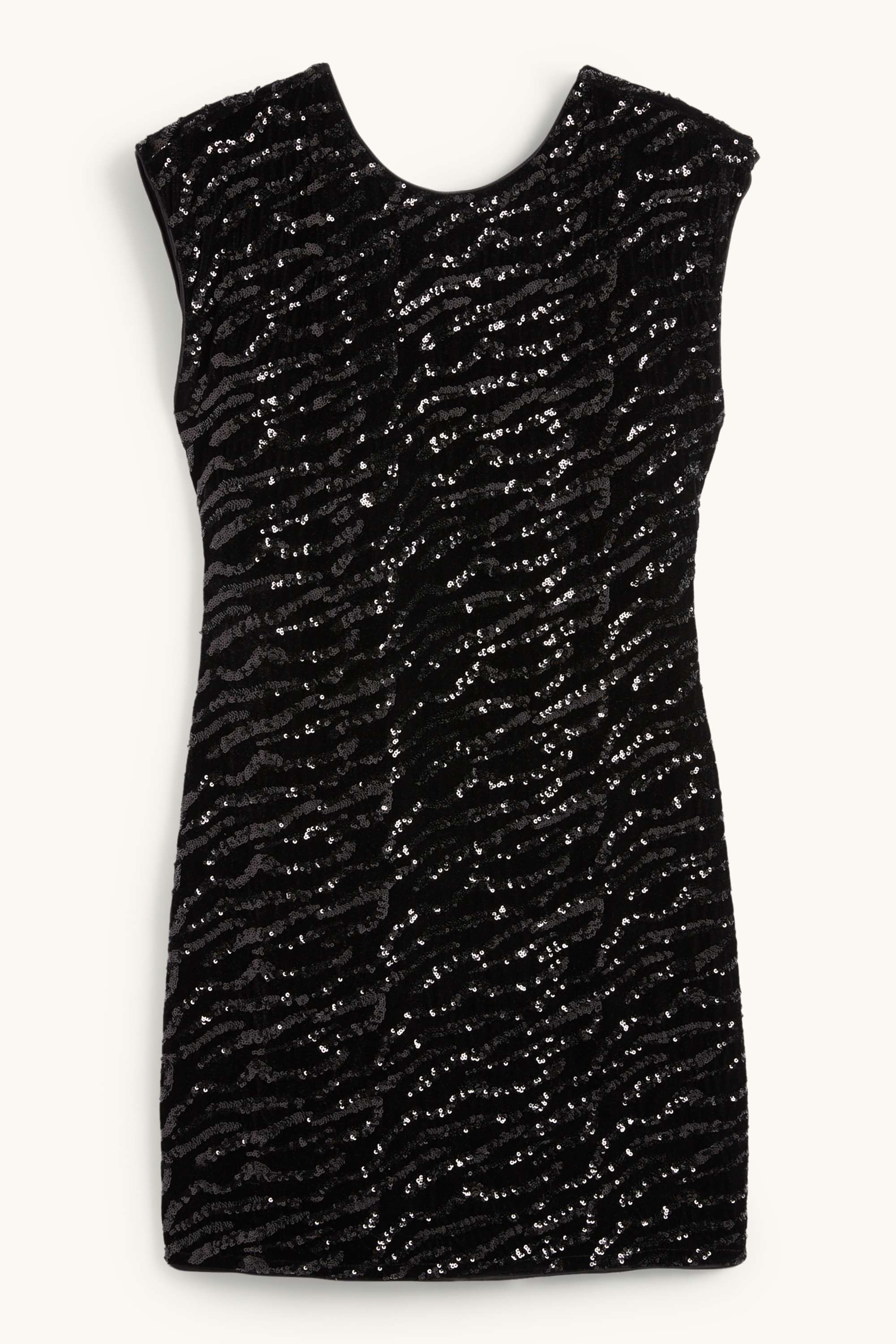 Sequin bodycon dress black