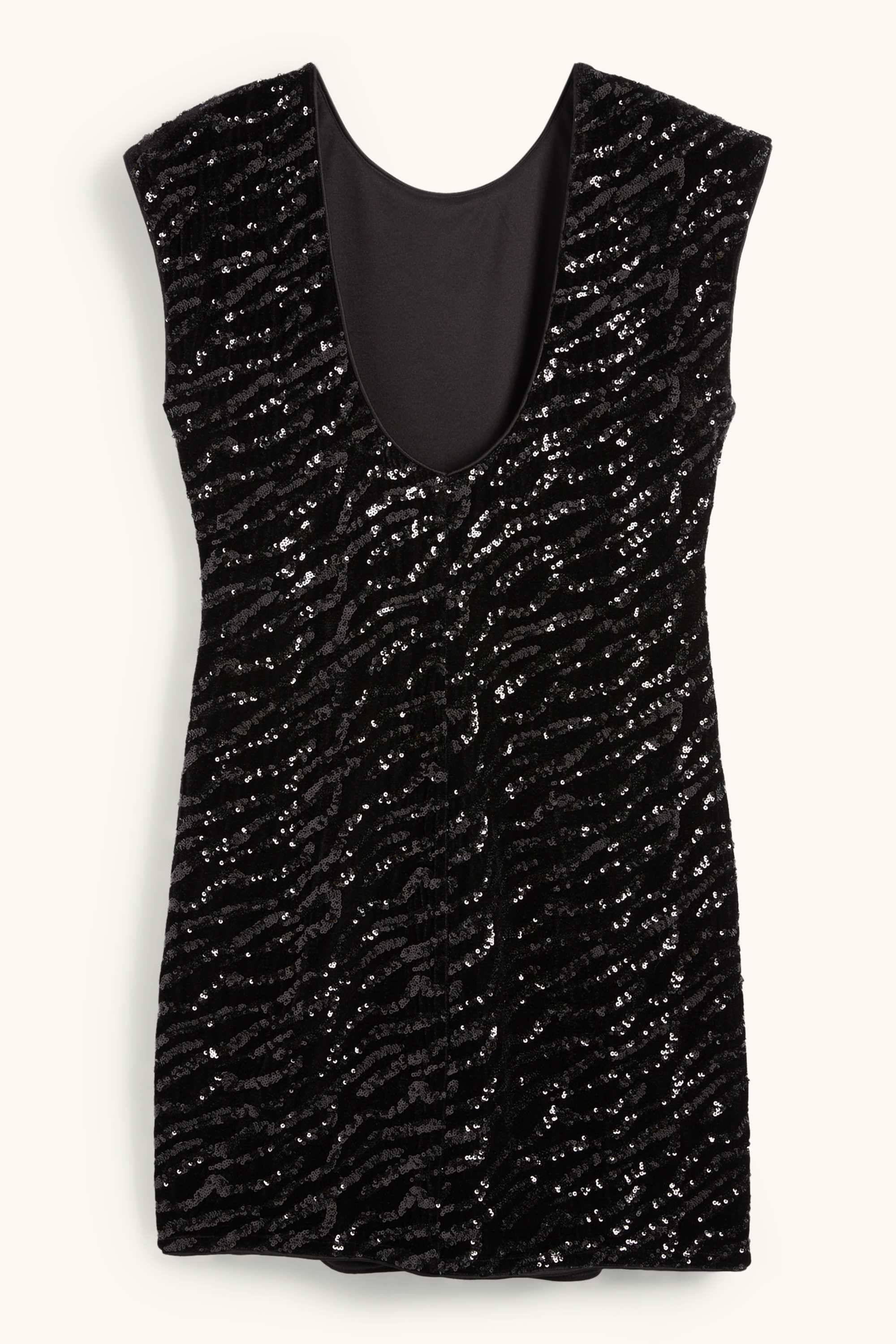 Sequin bodycon dress black