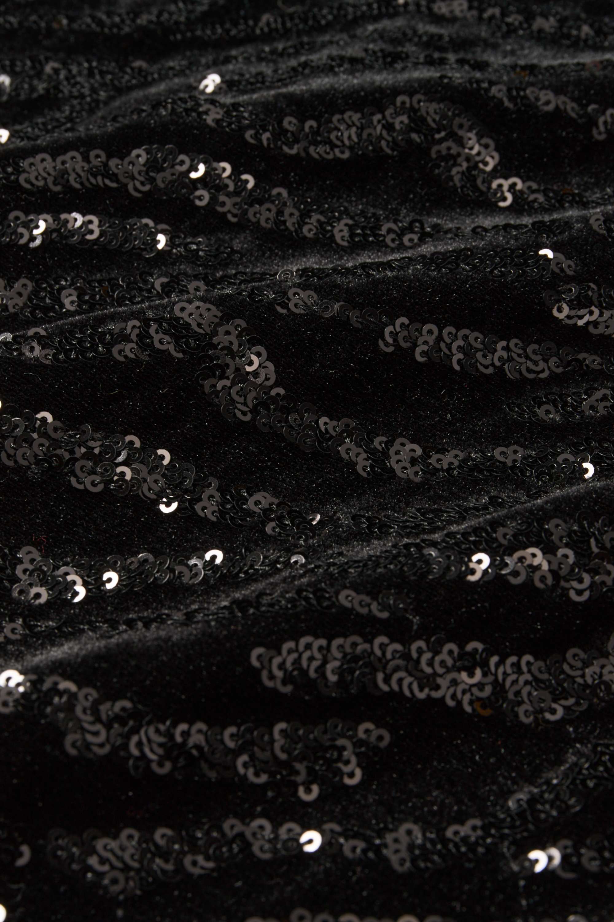 Sequin bodycon dress black