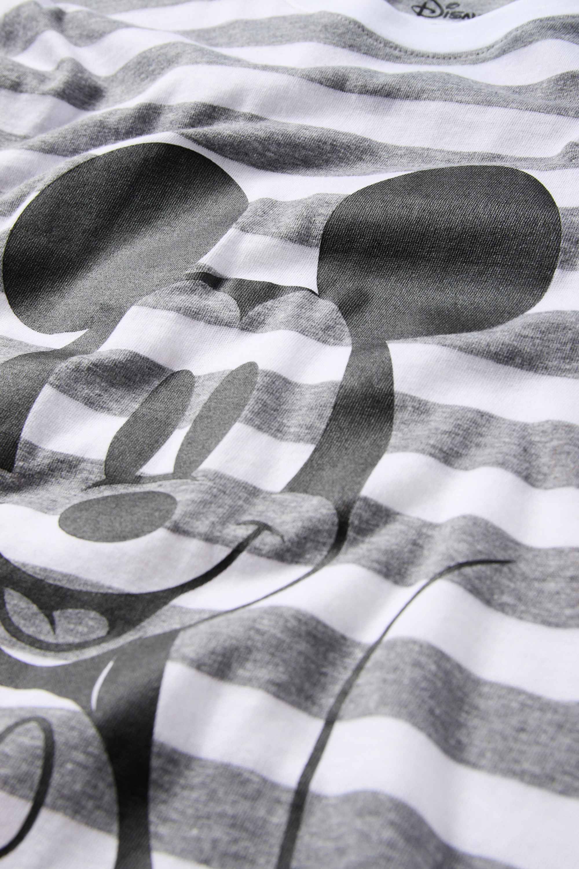 Nightdress - striped - Mickey Mouse gray-melange