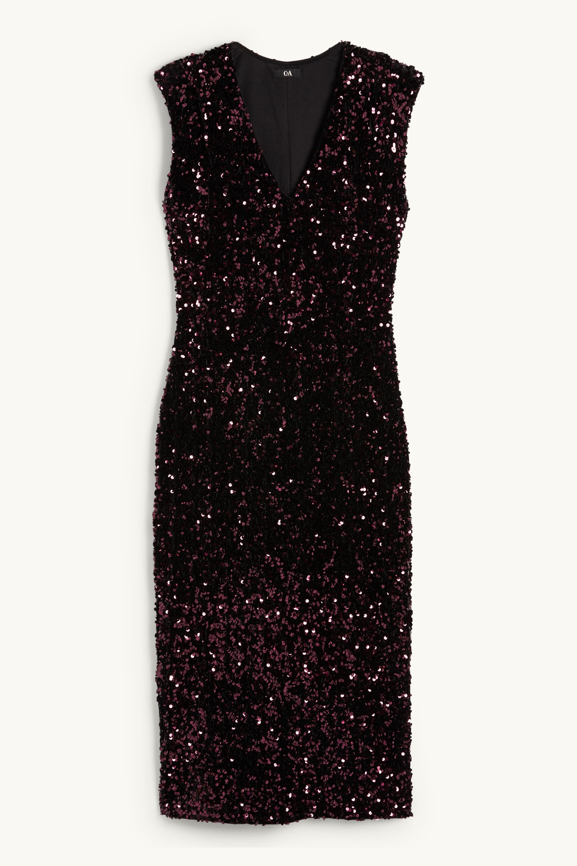 Sequin bodycon dress bordeaux