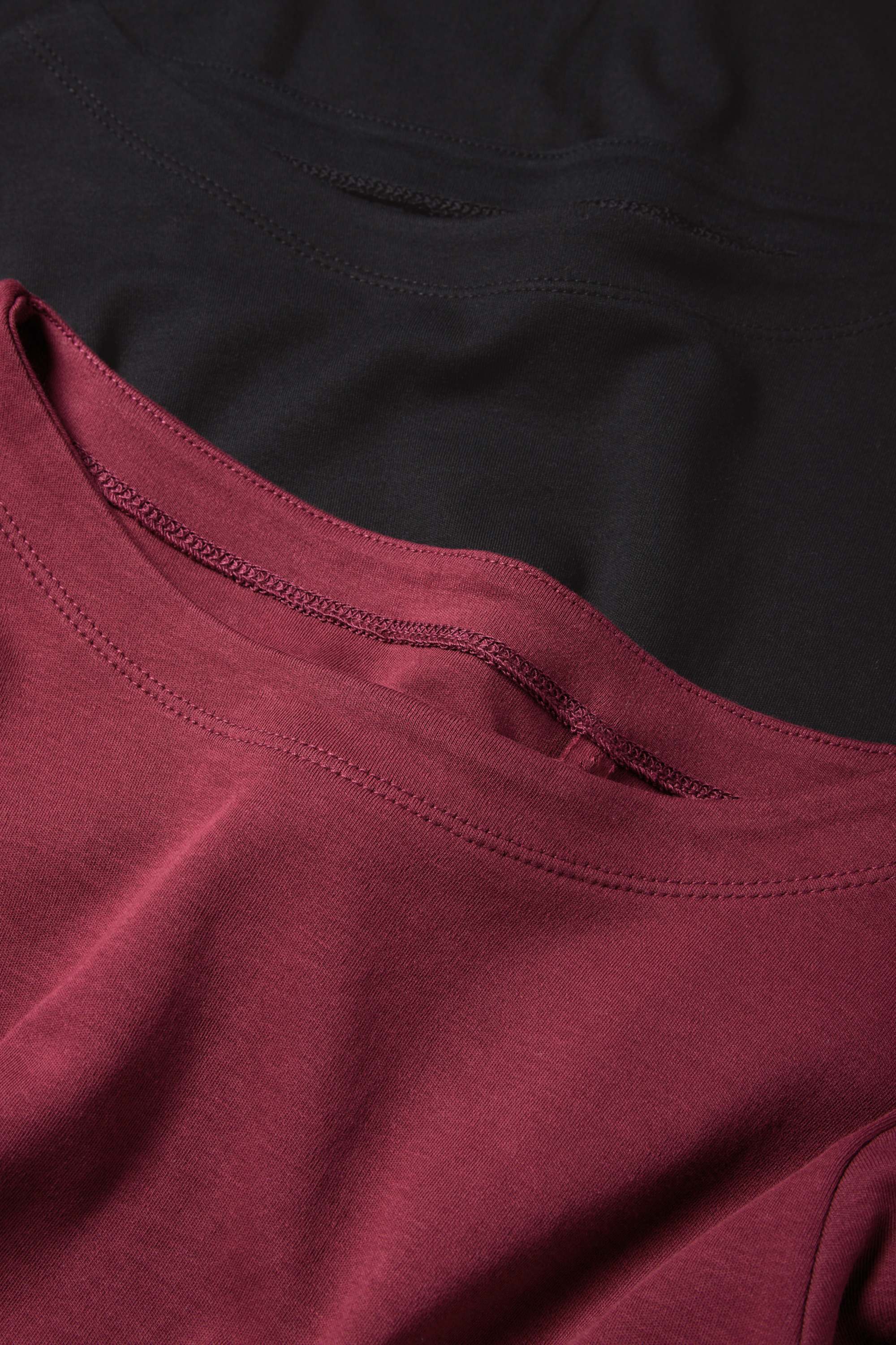 Multipack of 2 - long sleeve top bordeaux / black