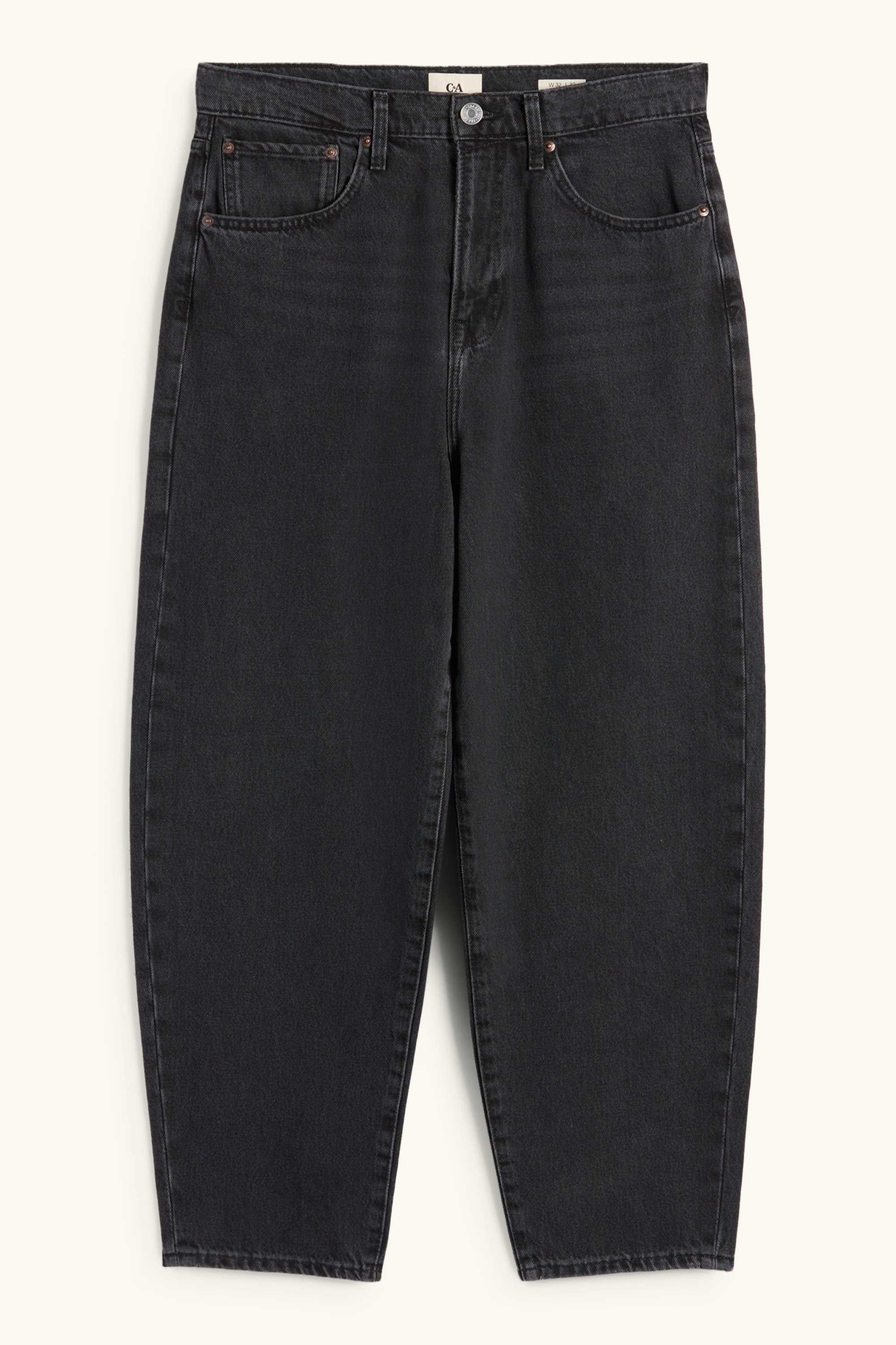 Barrel jeans denim-dark gray