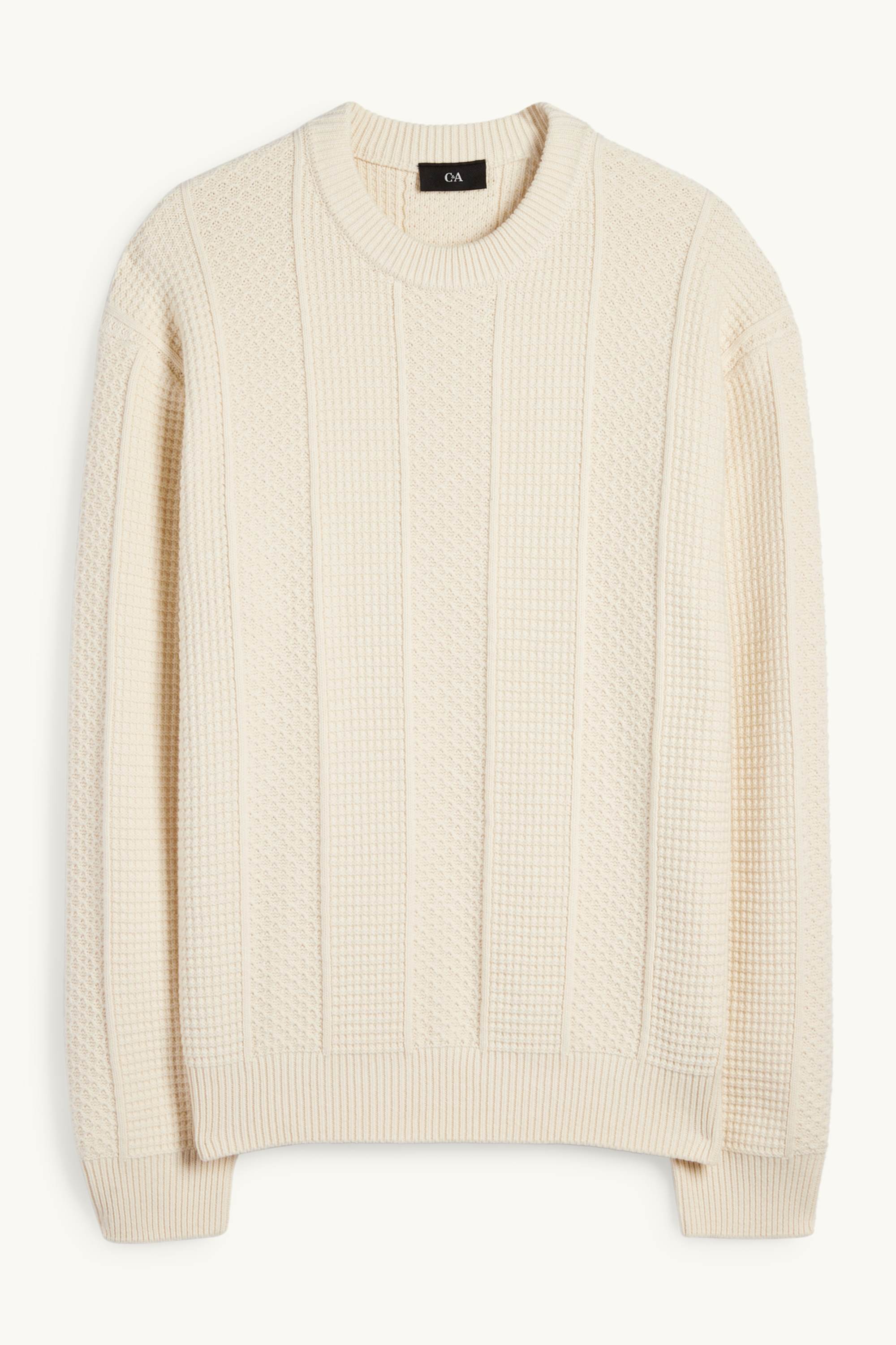 Jumper - textured cremewhite