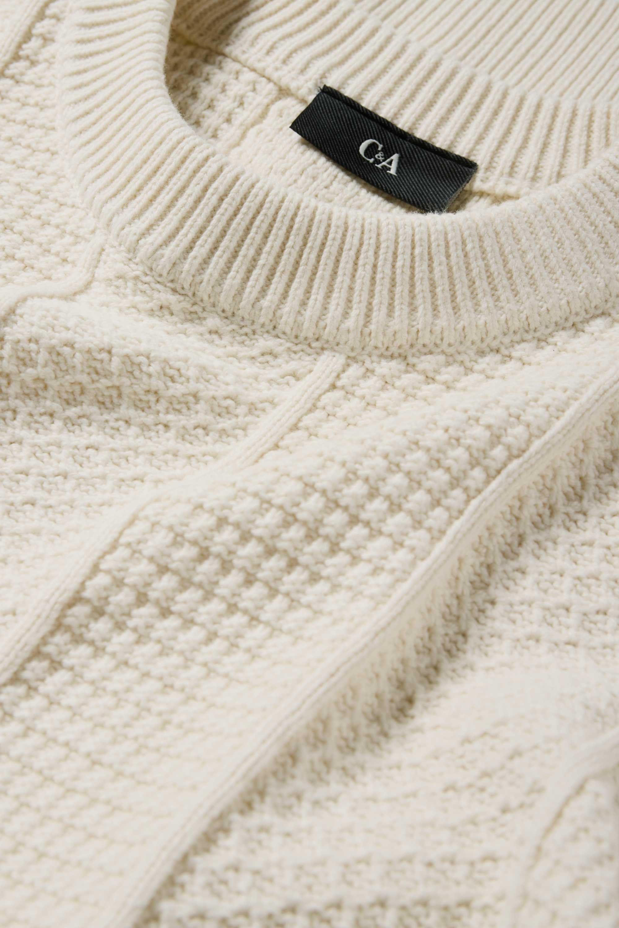 Jumper - textured cremewhite