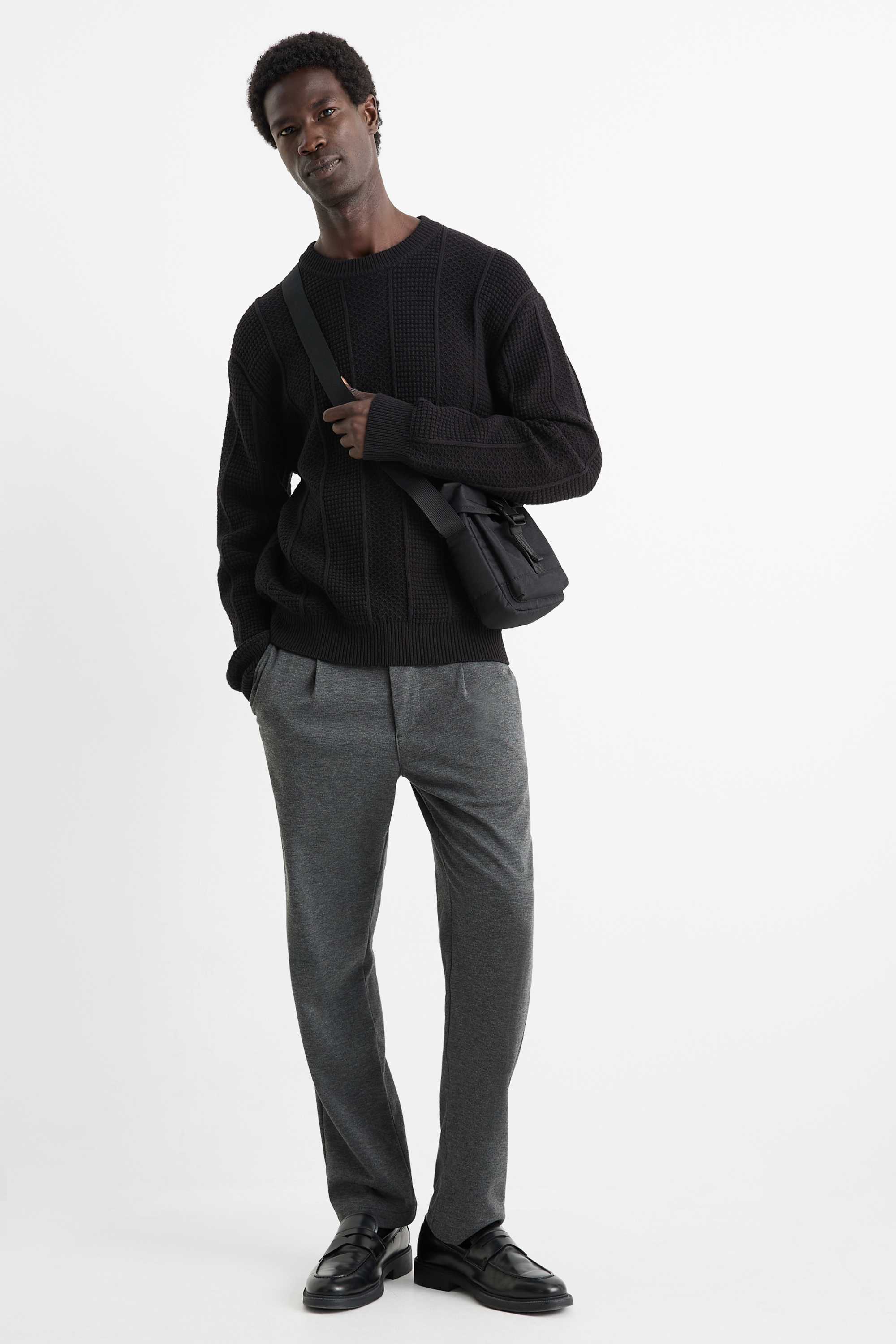 Jumper - textured black