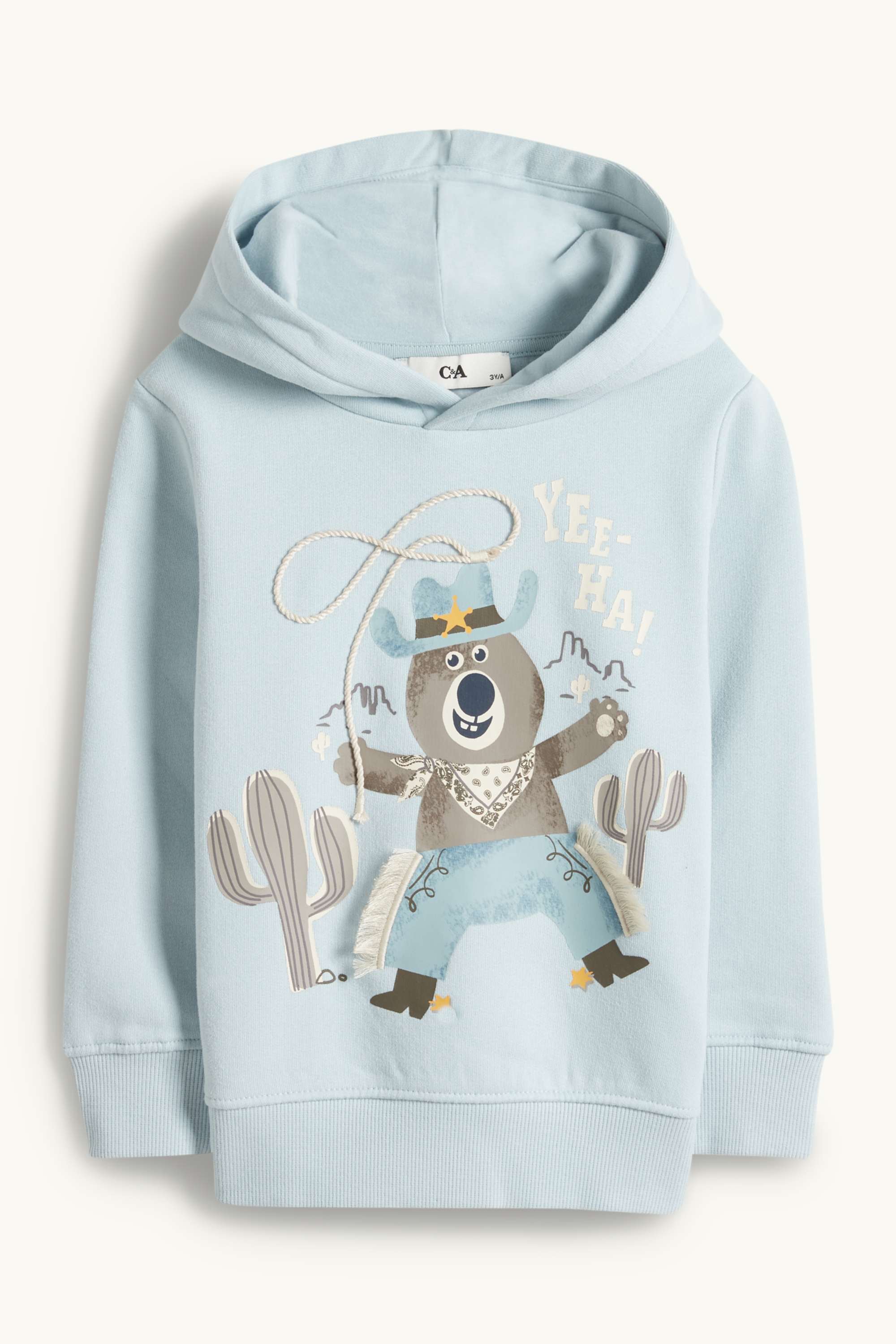 Teddy bear - hoodie light blue