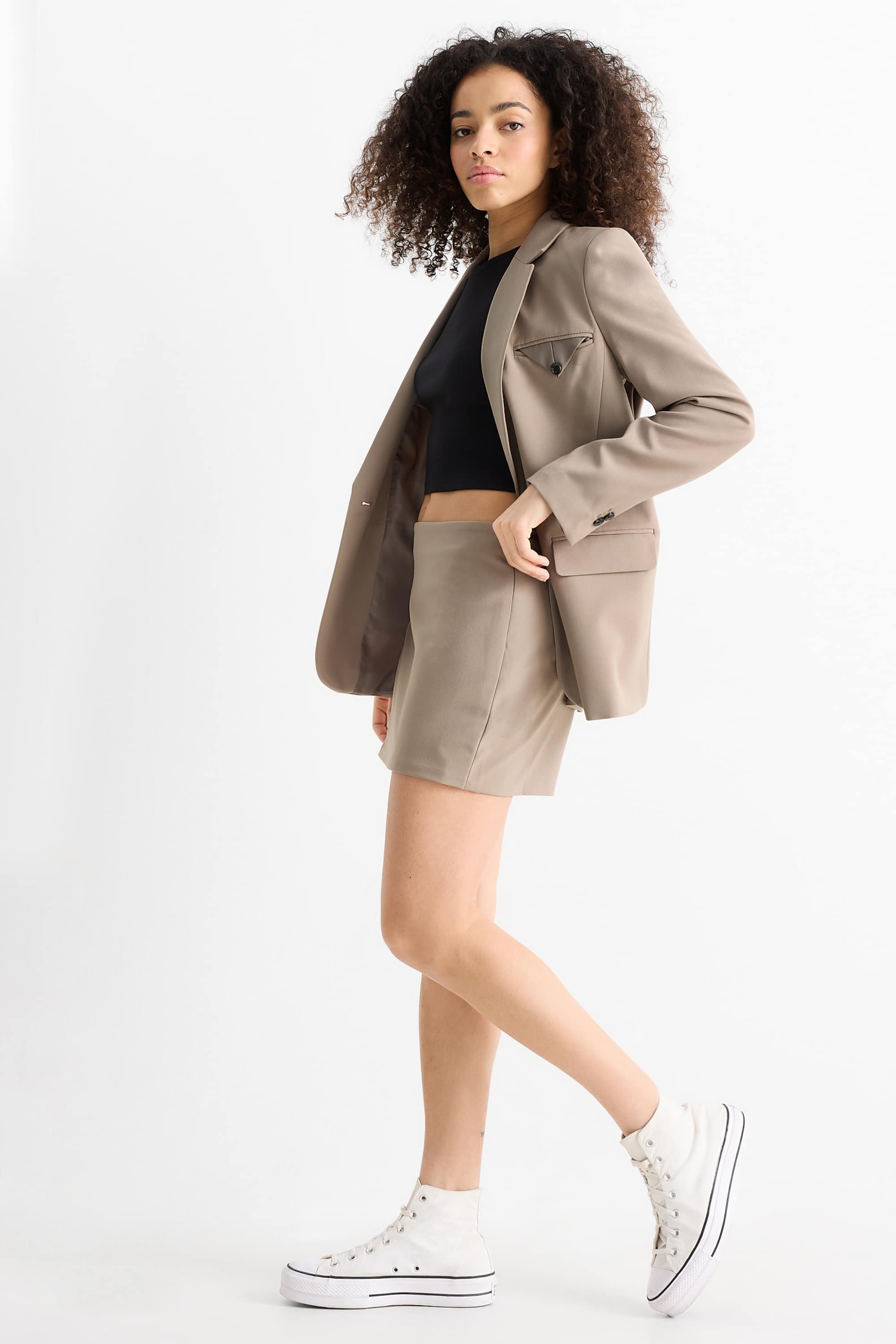 Skort taupe