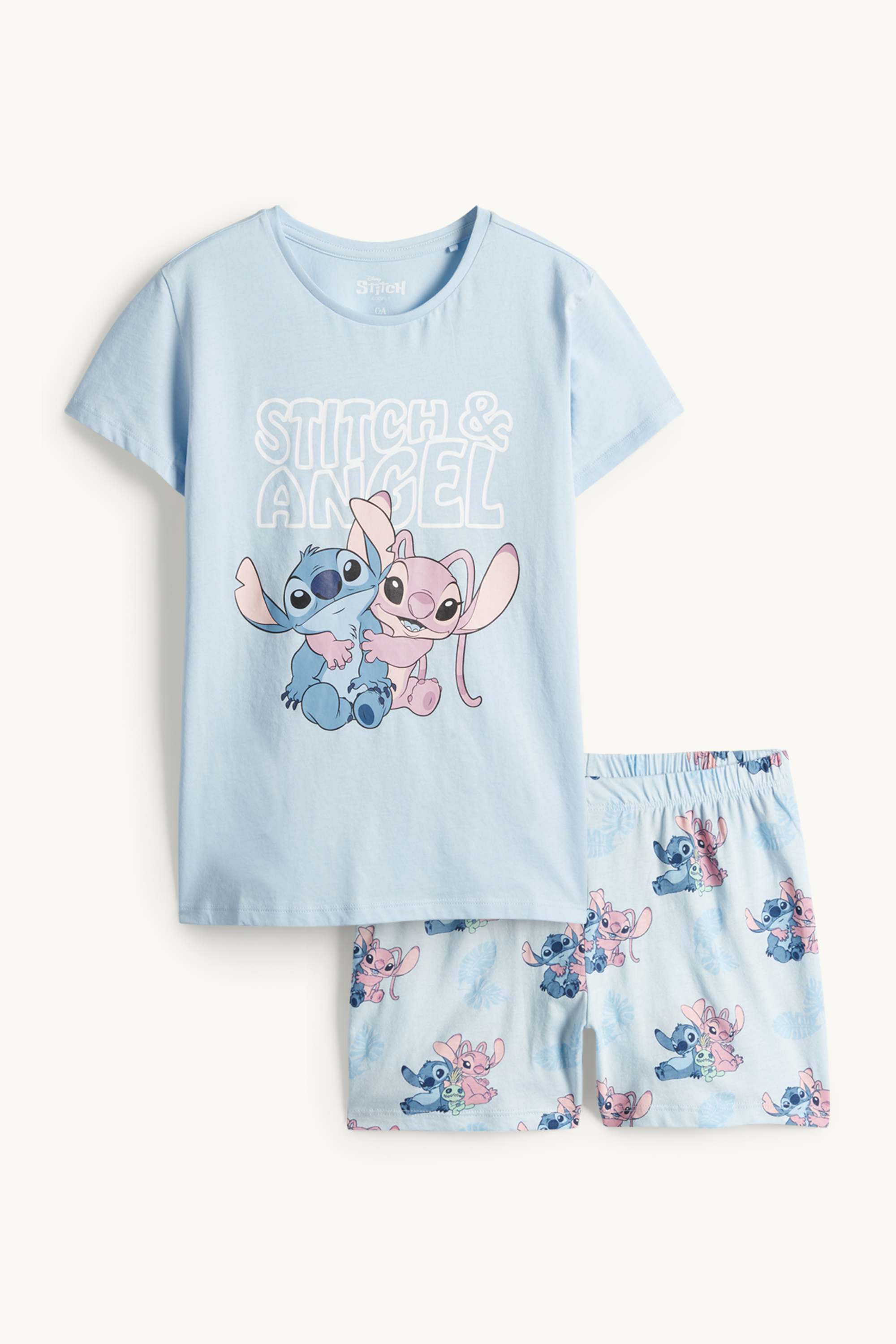 Lilo & Stitch - shorty pyjamas - 2 piece rose / light blue