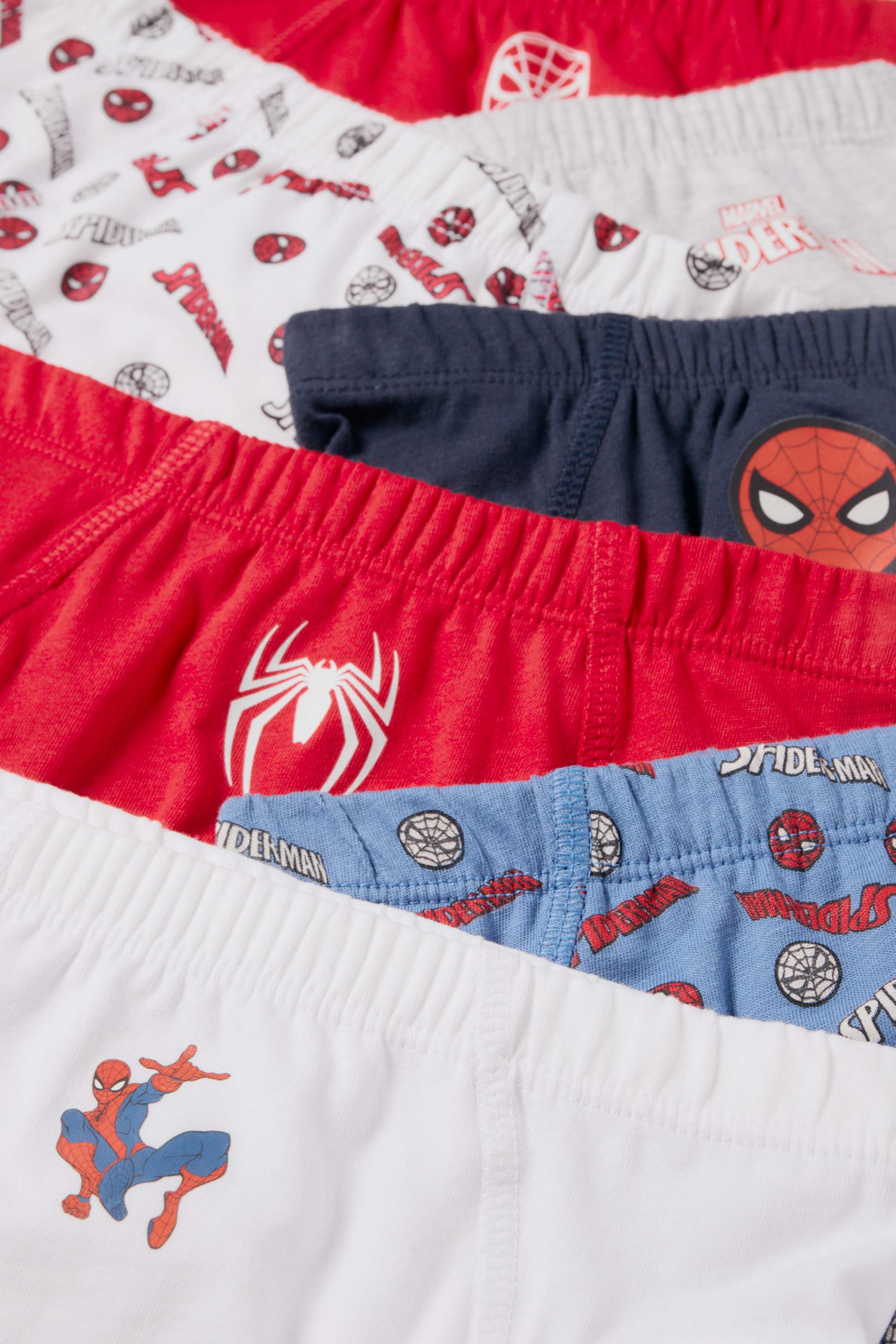 Multipack of 7 - Spider-Man - briefs white / red