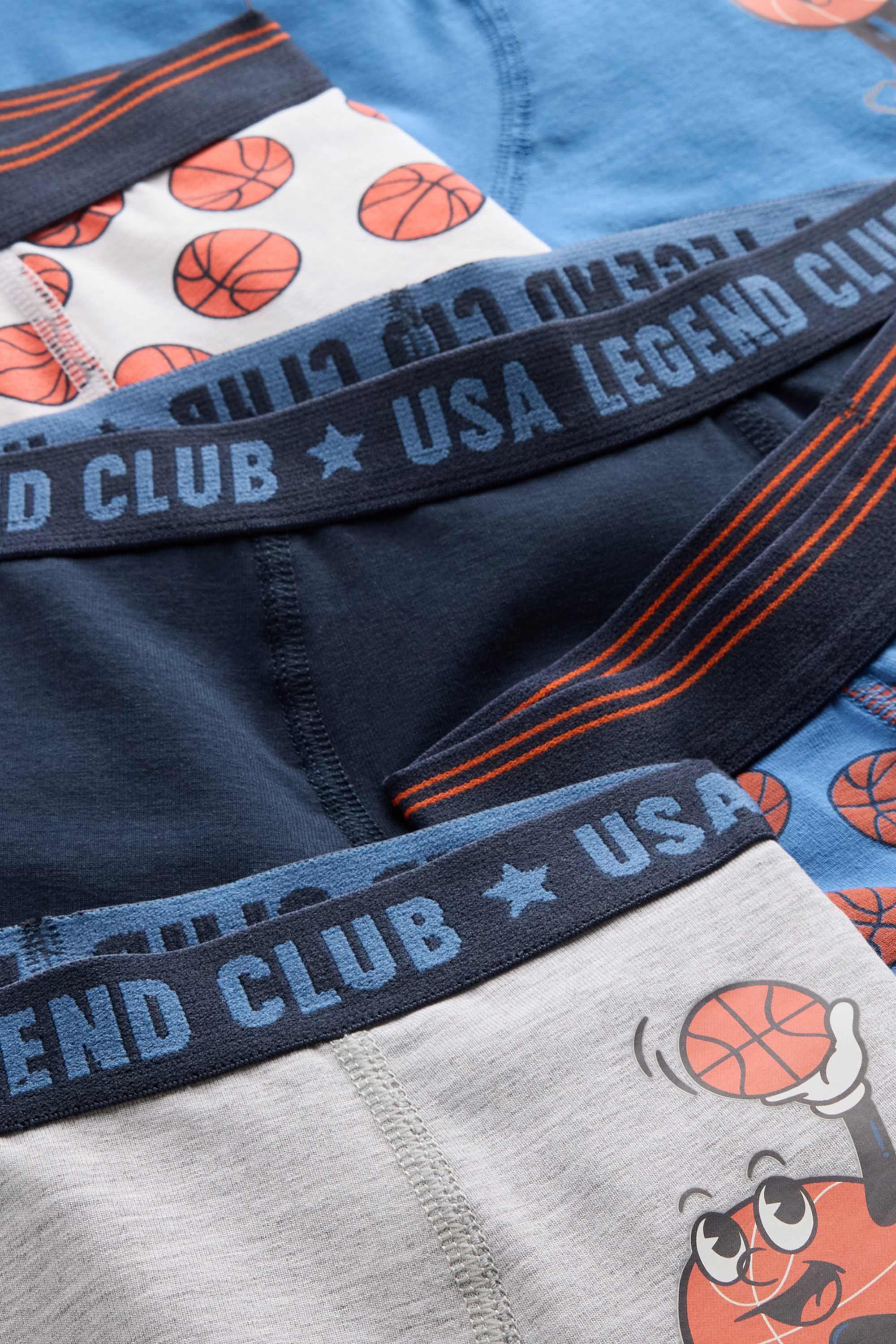 Multipack of 5 - basketball - boxer shorts blue