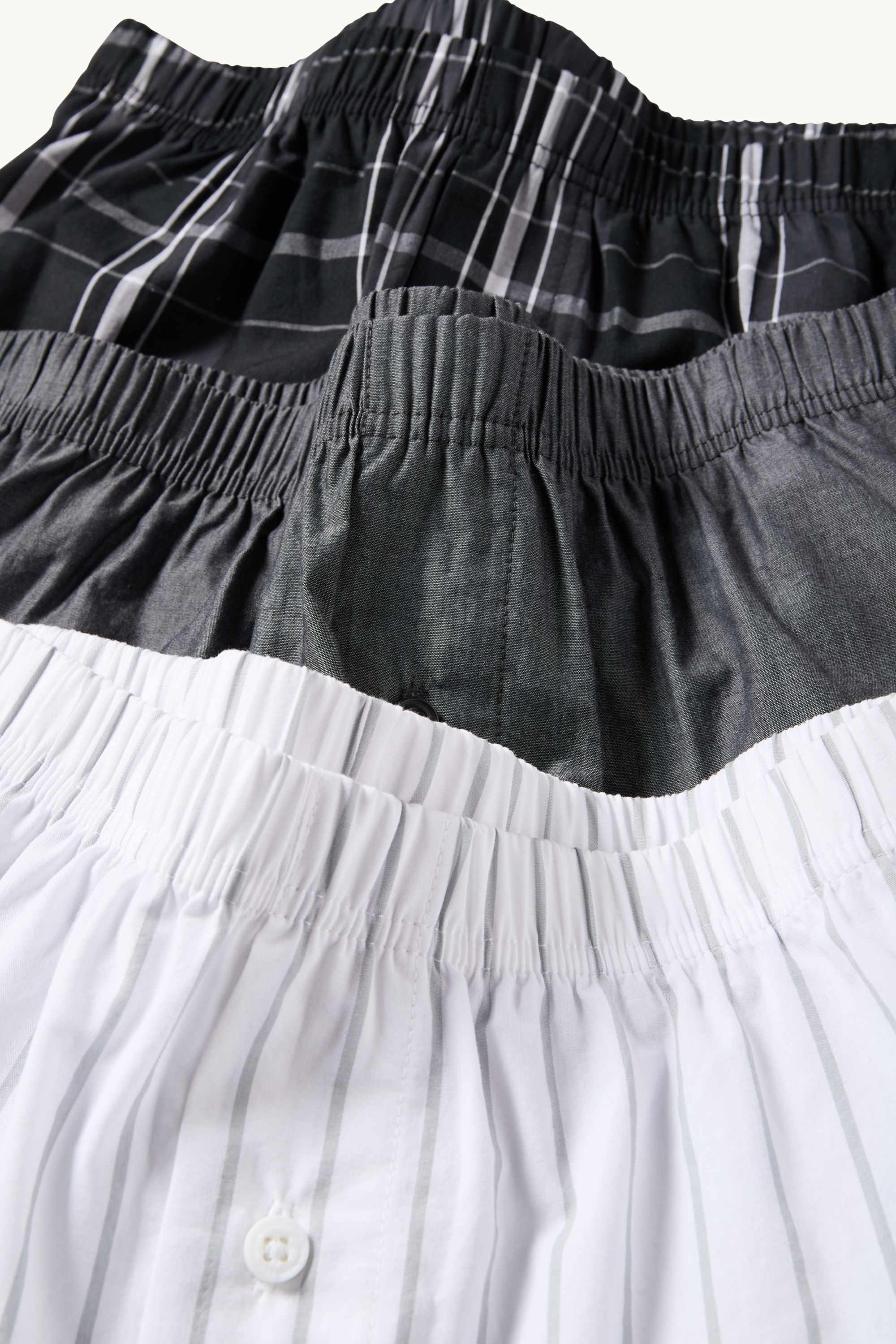Multipack of 3 - boxer shorts white / black