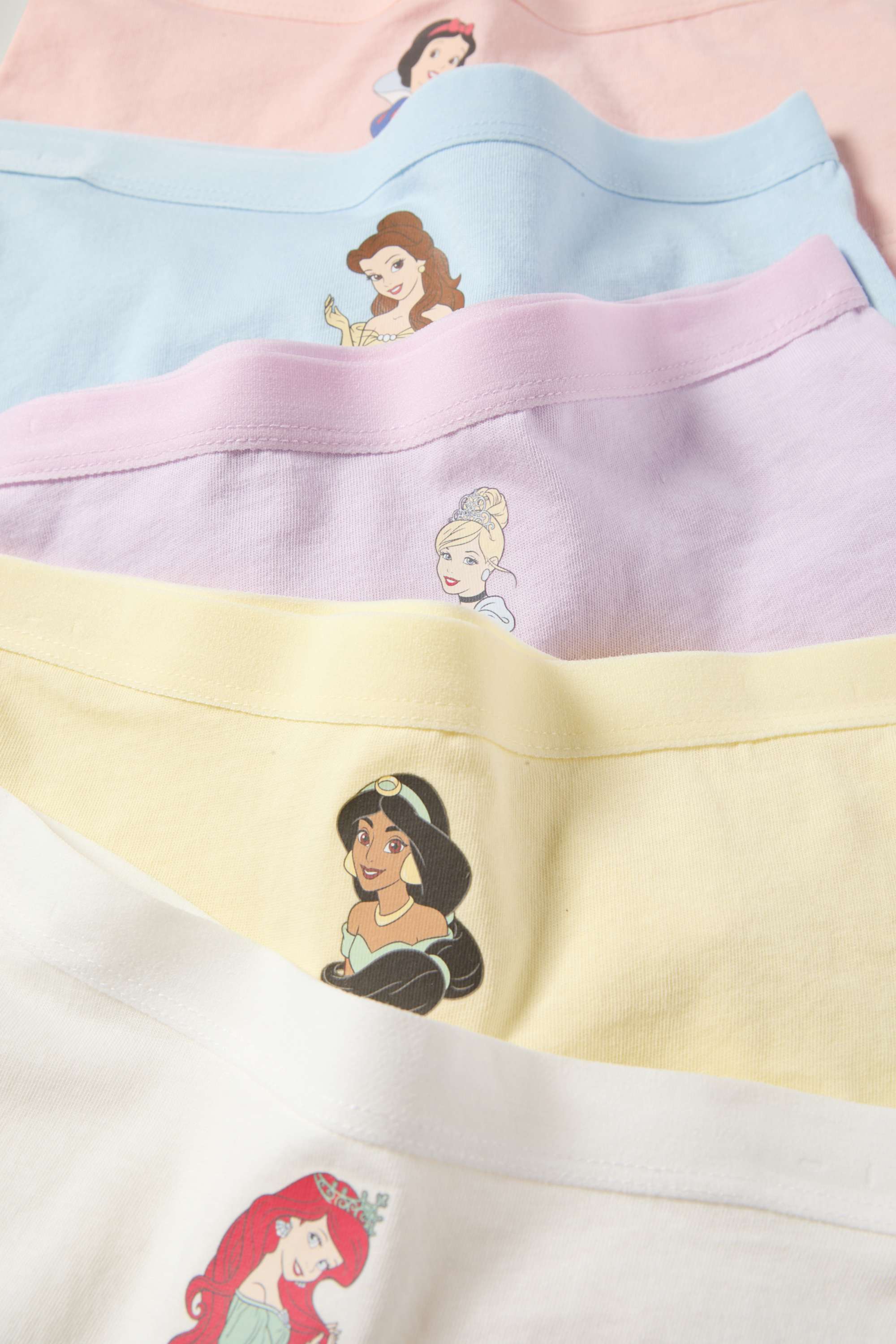 Multipack of 5 - Disney princess - shorts light blue