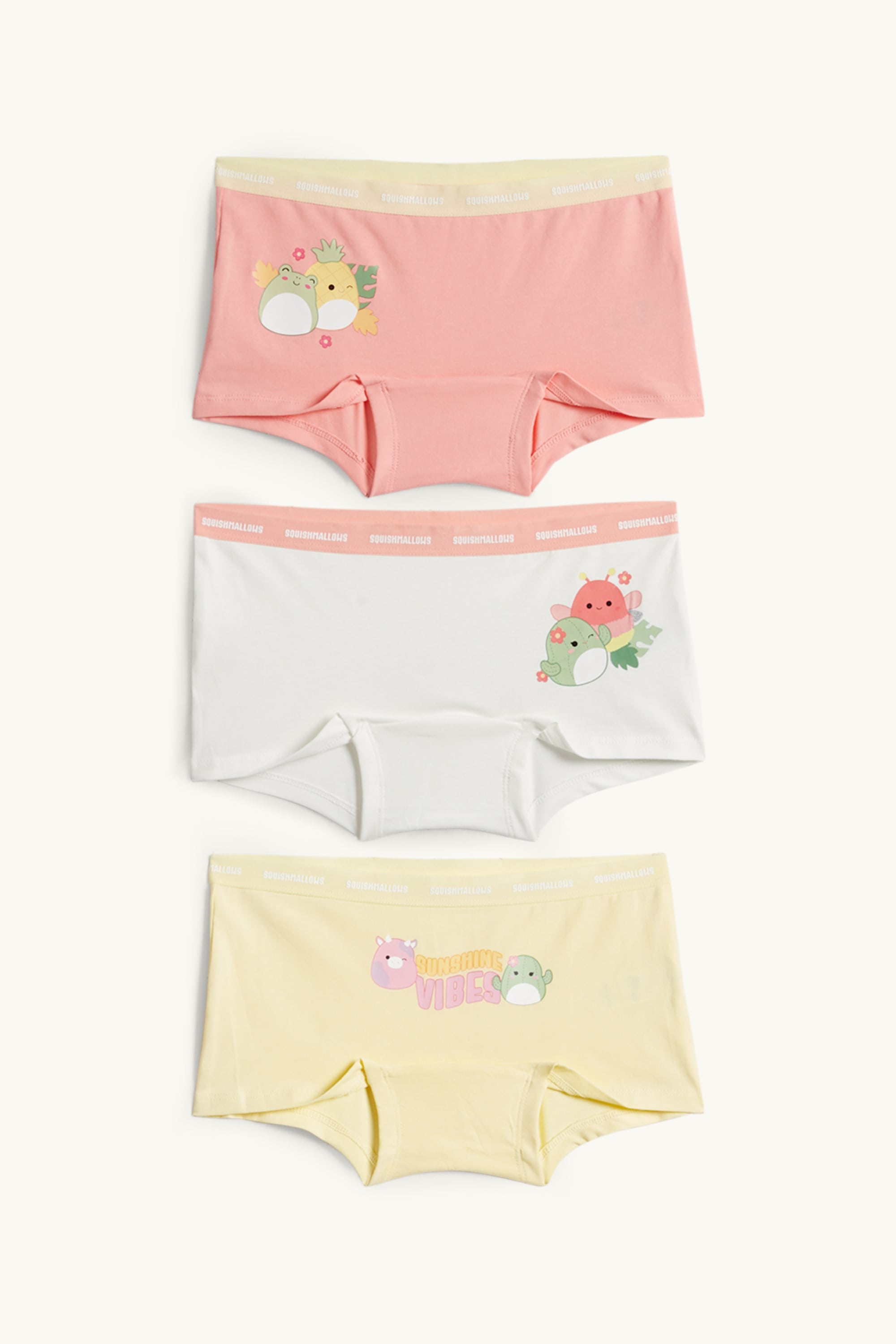 Multipack of 3 - Squishmallows - shorts orange / yellow