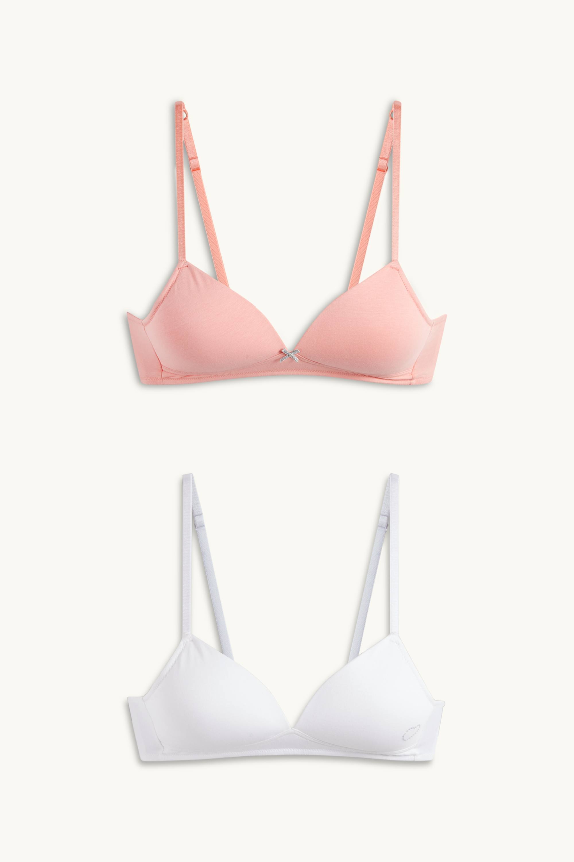 Multipack of 2 - heart - non-wired bra - padded coral