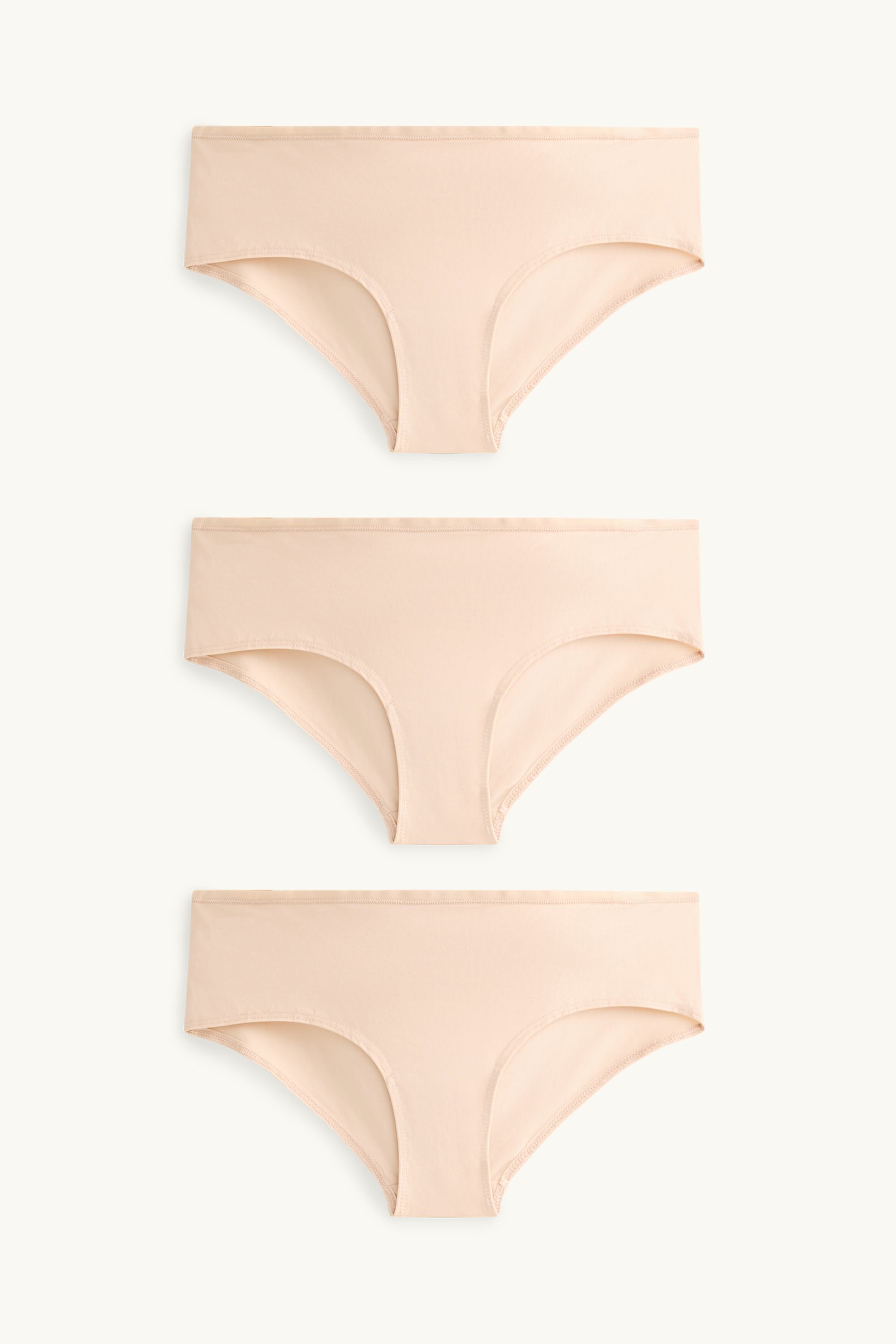 Multipack of 3 - hipsters beige
