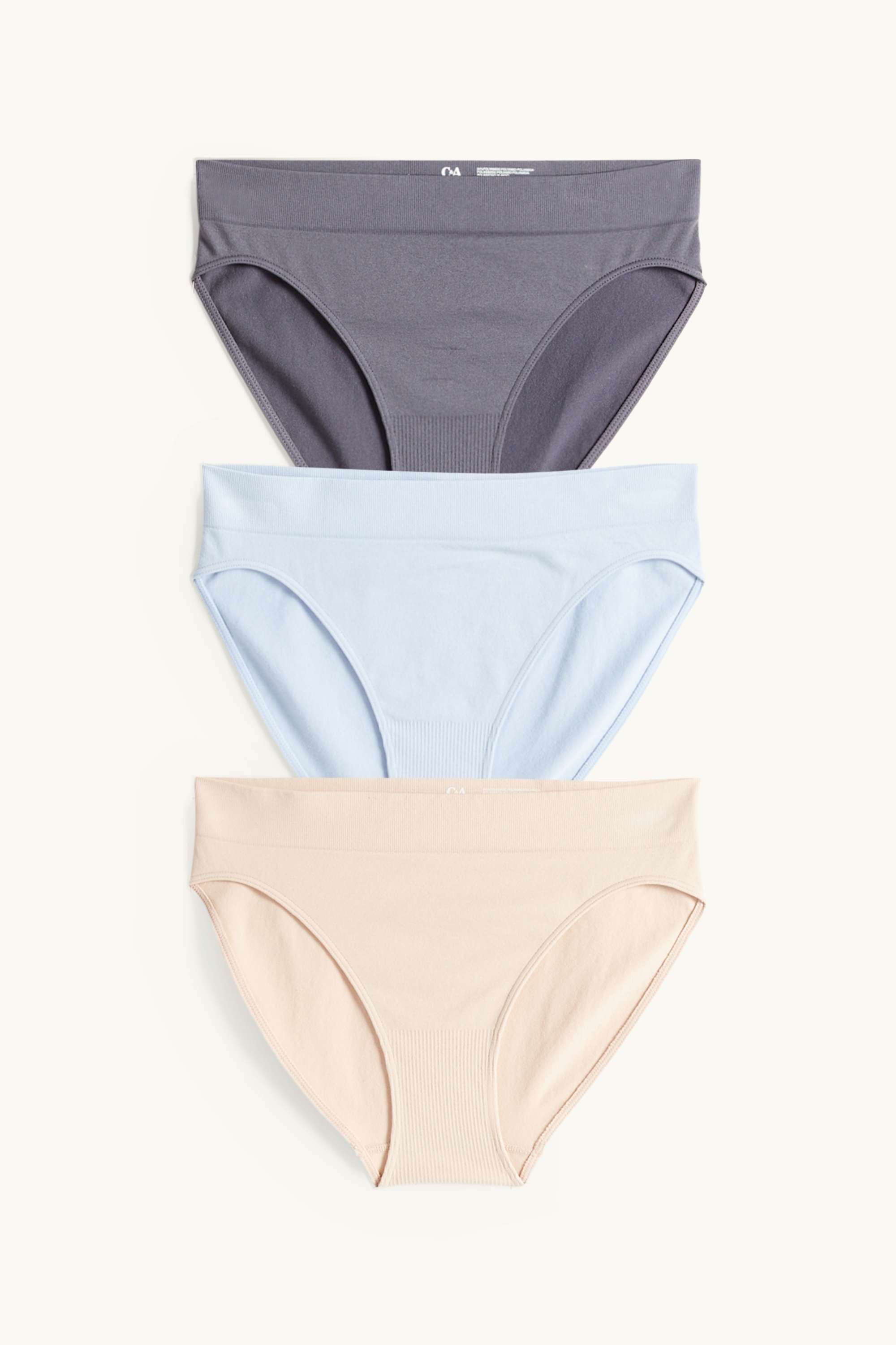 Multipack of 3 - briefs - seamless light blue (1)