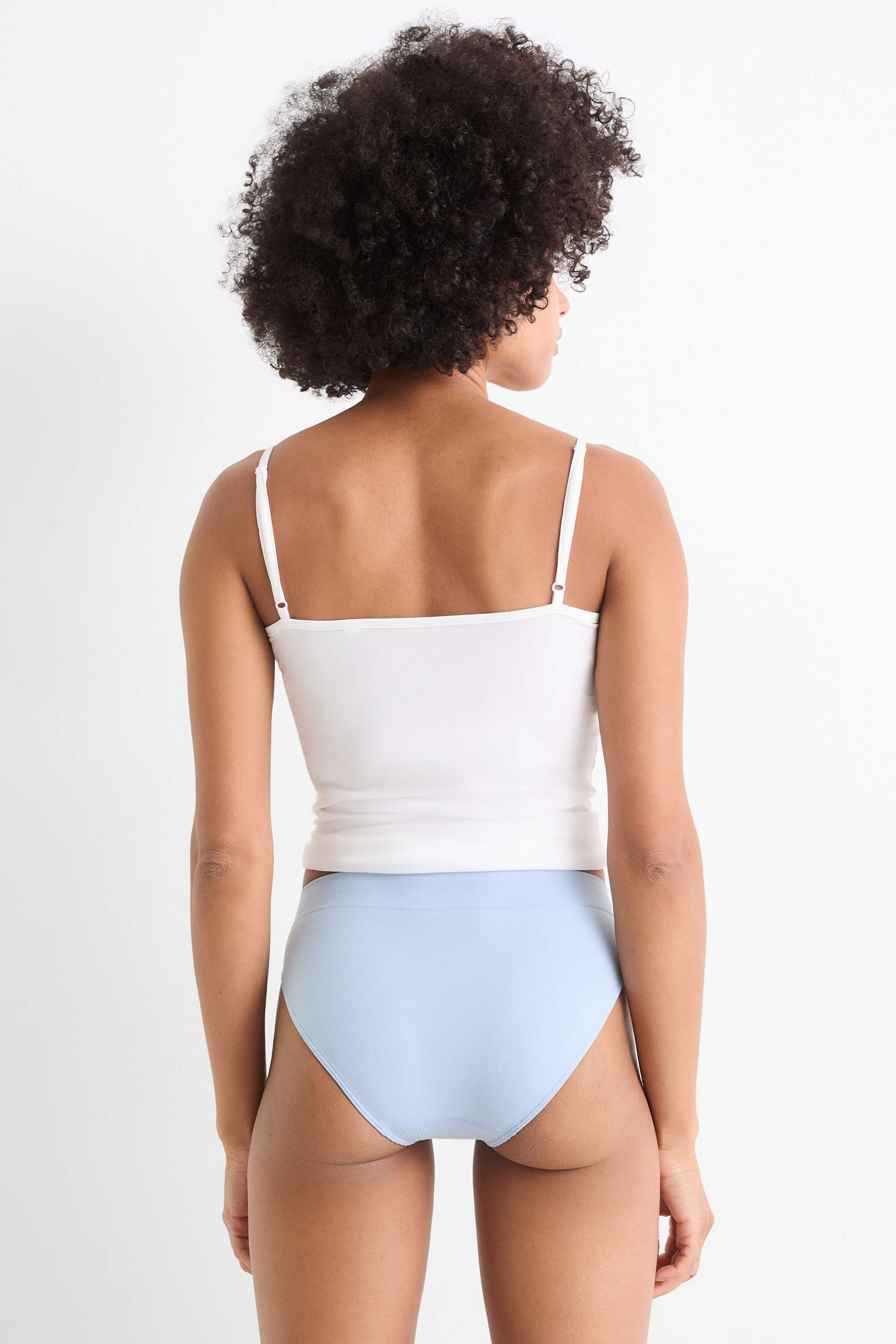 Multipack of 3 - briefs - seamless light blue (2)