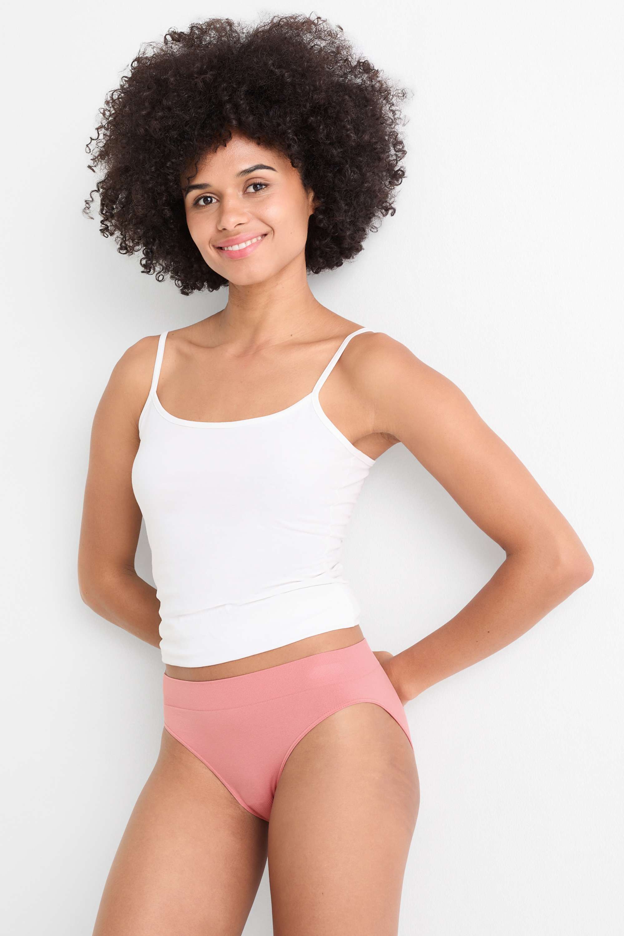 Multipack of 3 - briefs - seamless green / rose