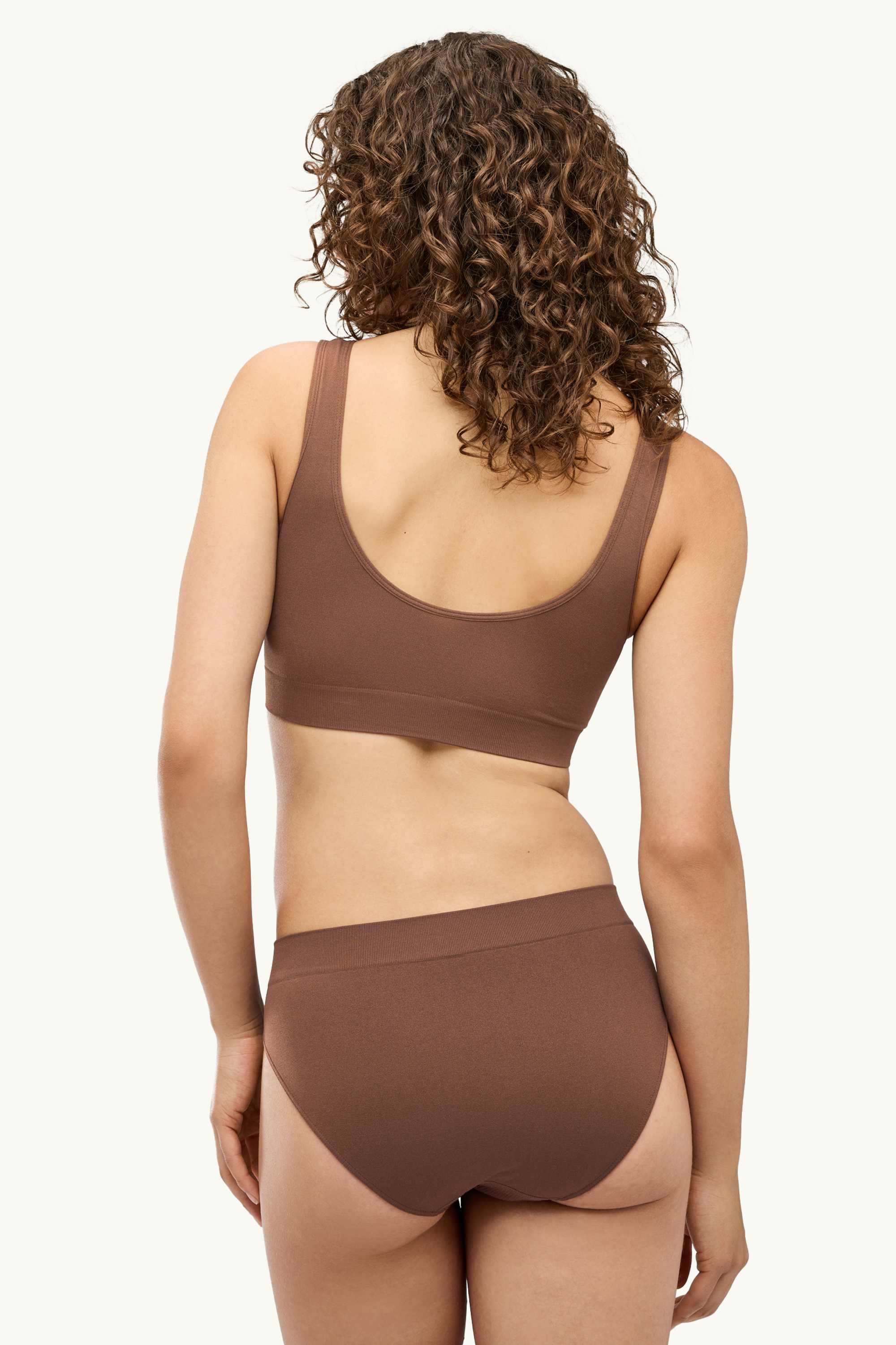 Multipack of 3 - briefs - seamless brown