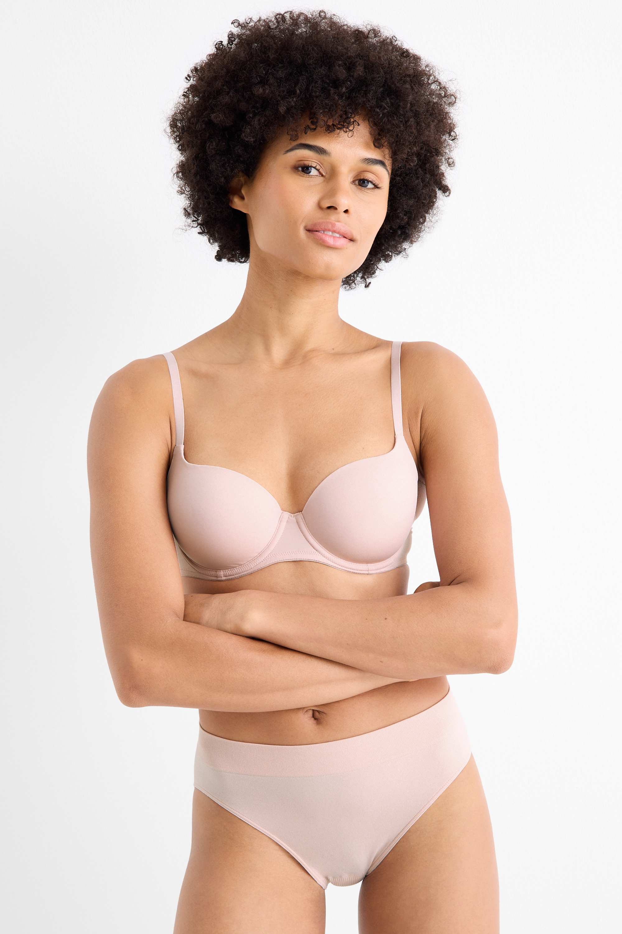 Multipack of 2 - underwire bra - FULL COVERAGE - padded rose / blue