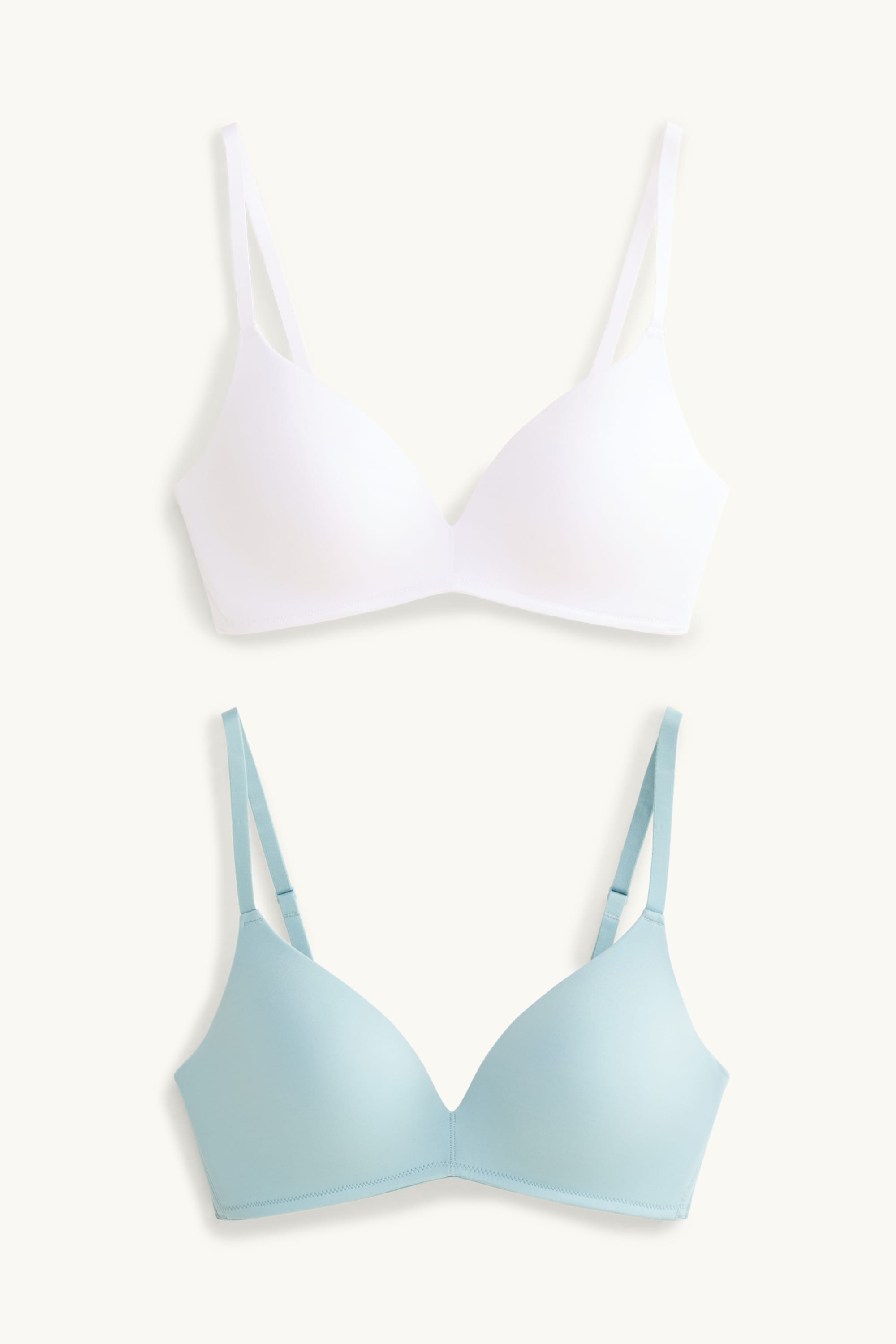 Multipack of 2 - non-wired bra - padded white / light blue